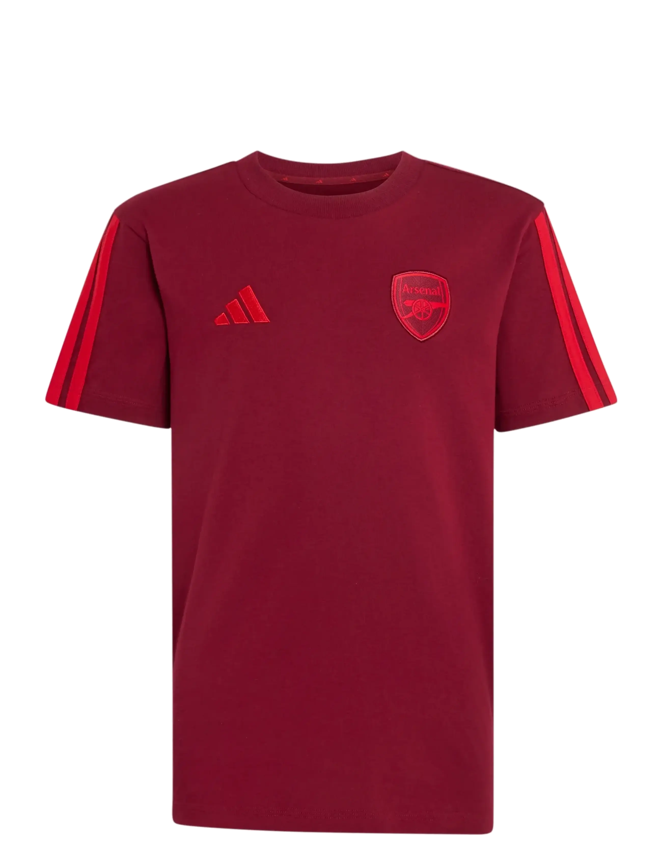 adidas Performance AFC KIDS TEE - Topi un T-krekli - TECOBU / burgundy