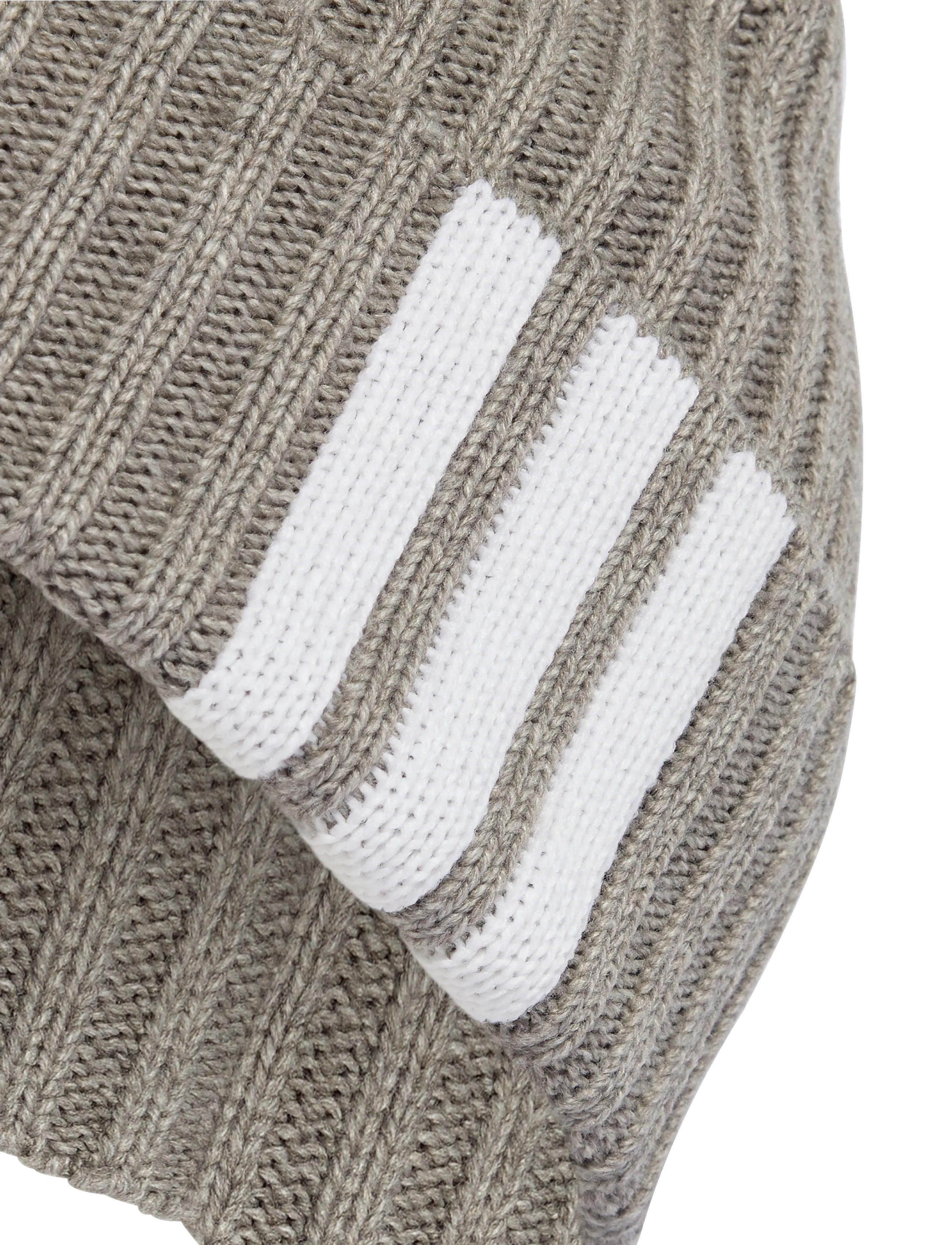 adidas Performance - 3S BEANIE - mgreyh/white - 2
