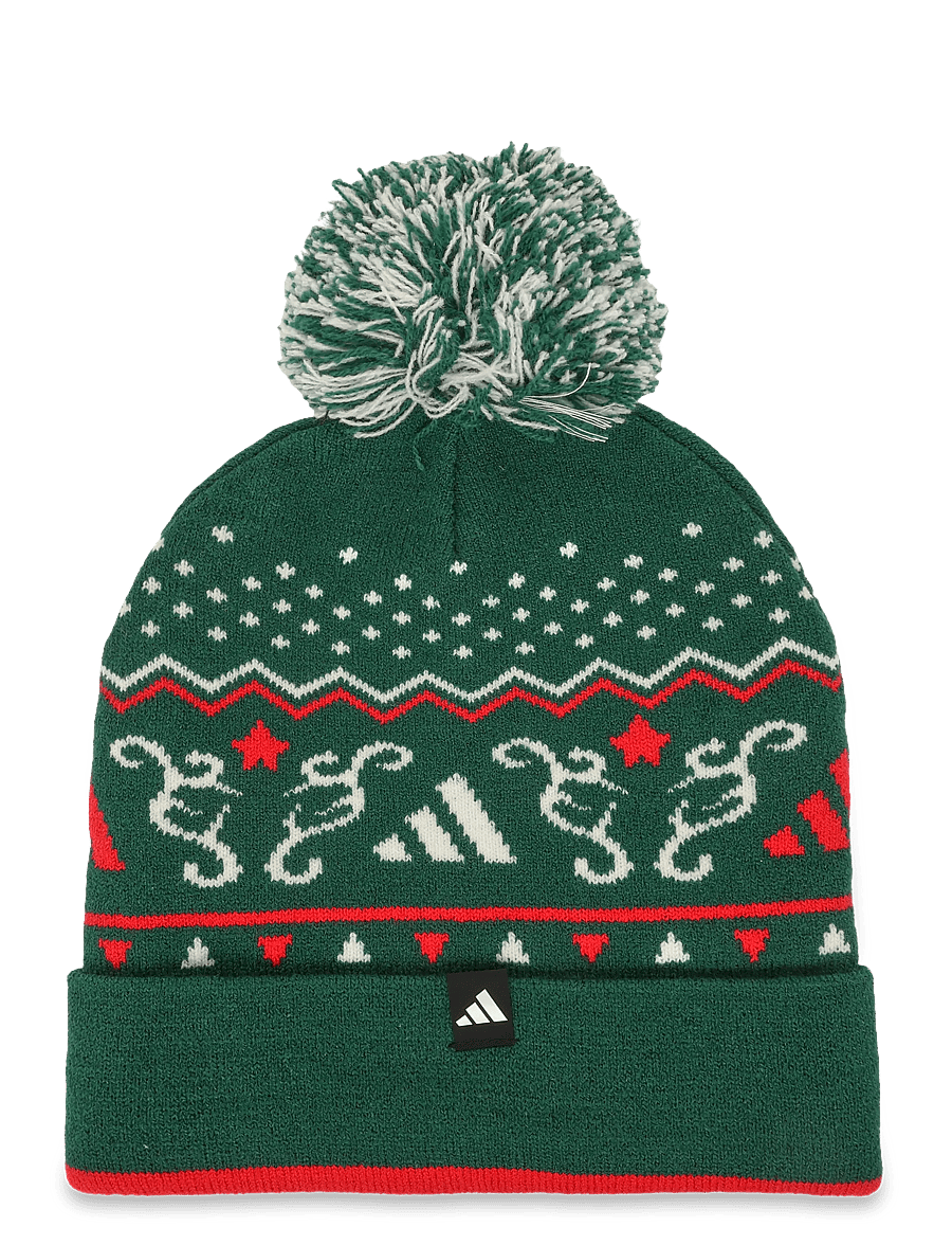 adidas Performance - XMAS BEANIE - beanie mütsid - cgreen/ivory/purrub - 0