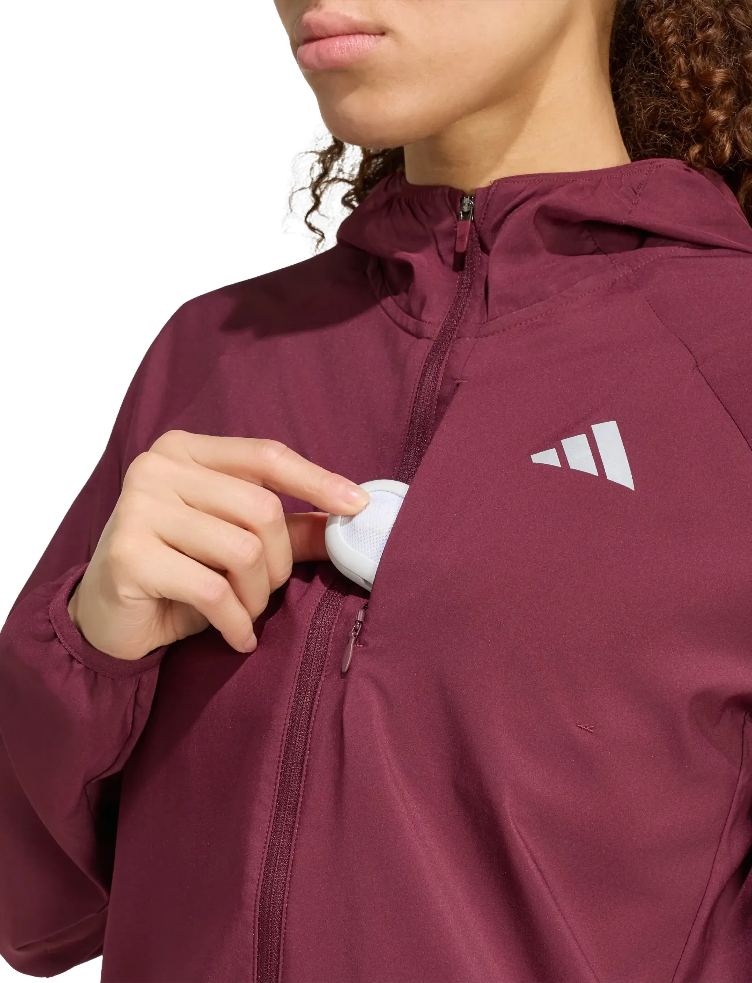 adidas Performance - Run Ess JKT W - spordijakid - maroon - 3