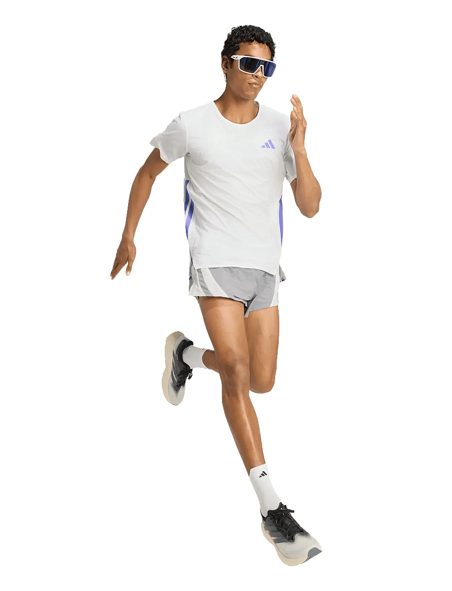 adidas Performance - ADIZERO TEE M - t-shirts - white/solpur - 0