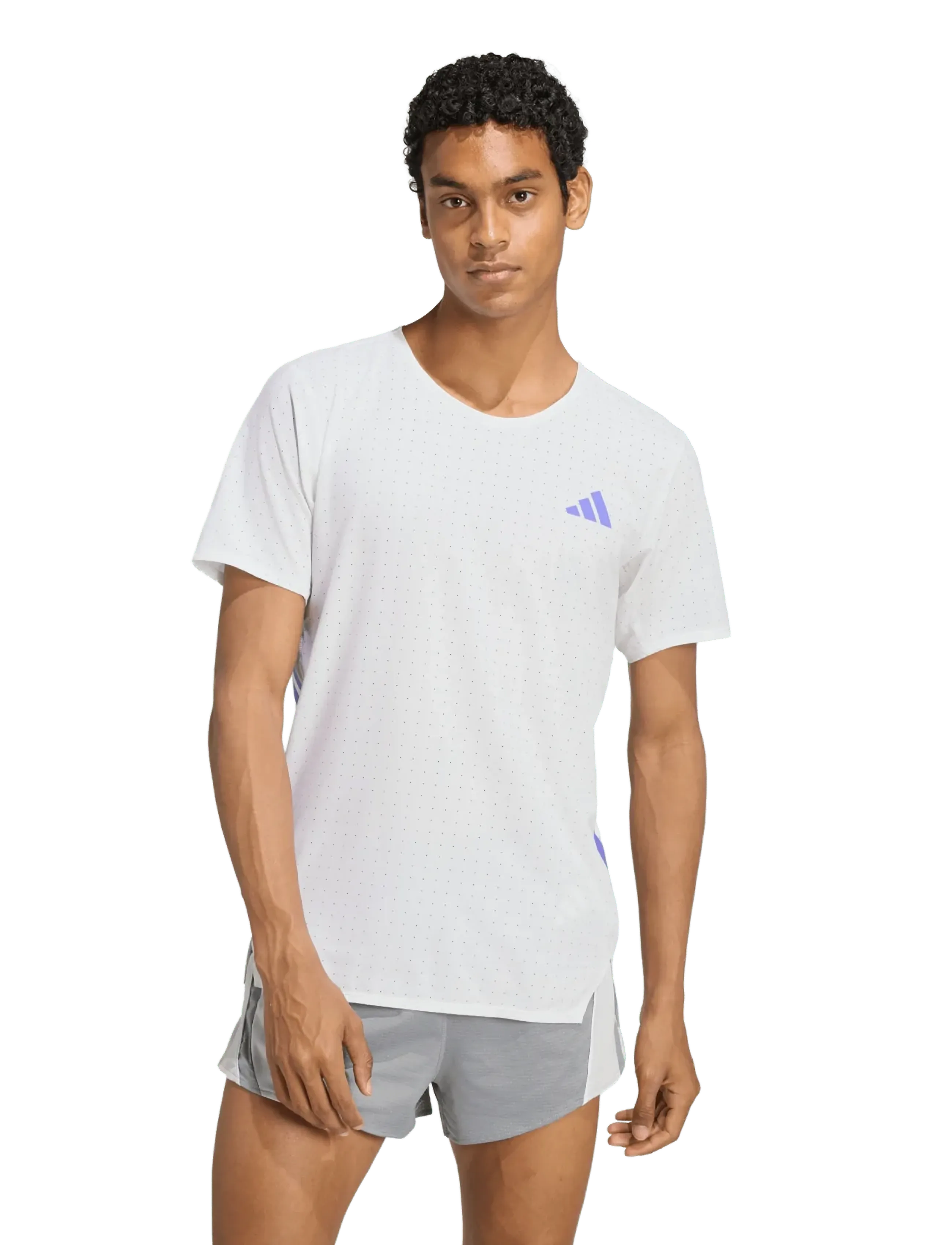 adidas Performance - ADIZERO TEE M - t-särgid - white/solpur - 2