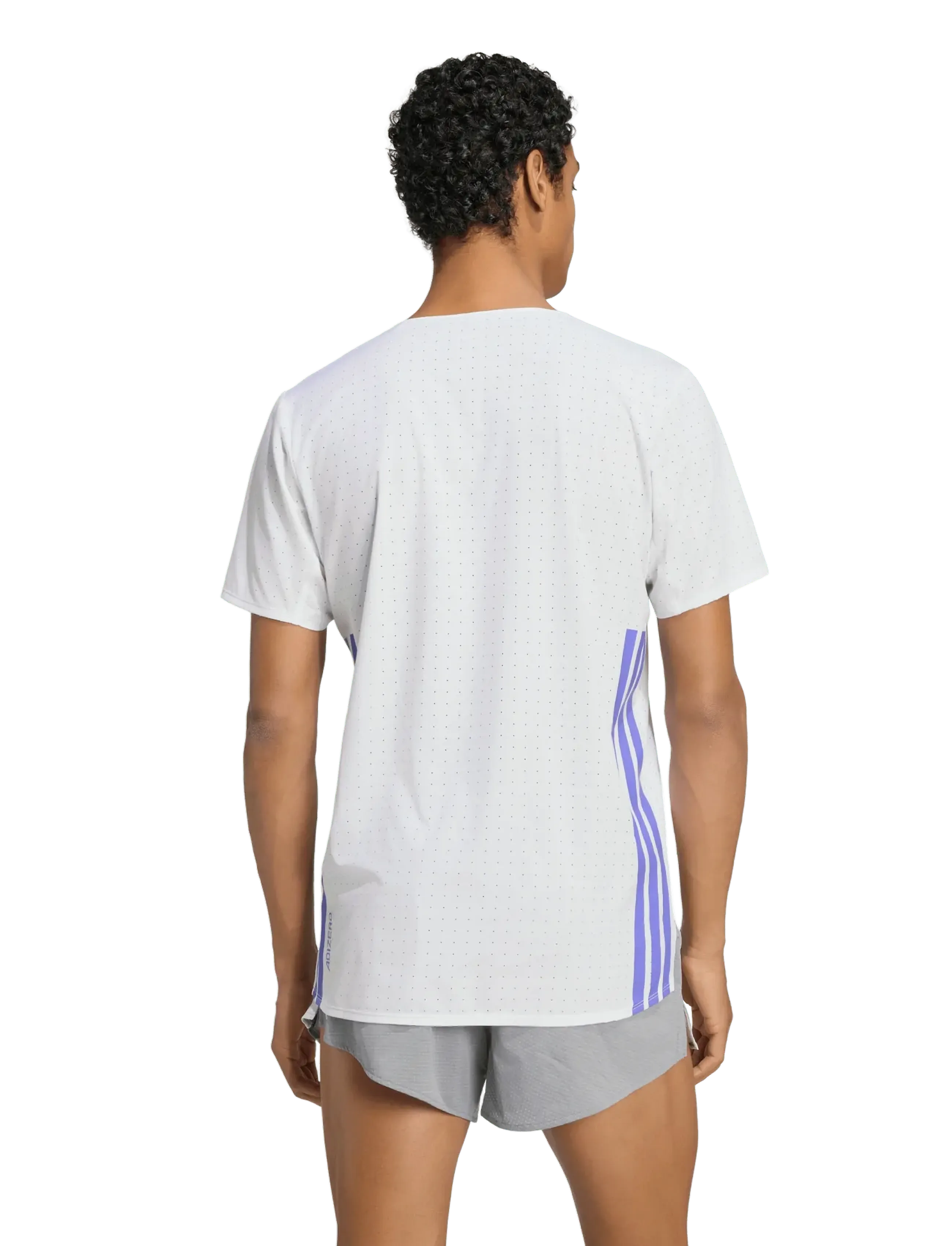 adidas Performance - ADIZERO TEE M - t-särgid - white/solpur - 4