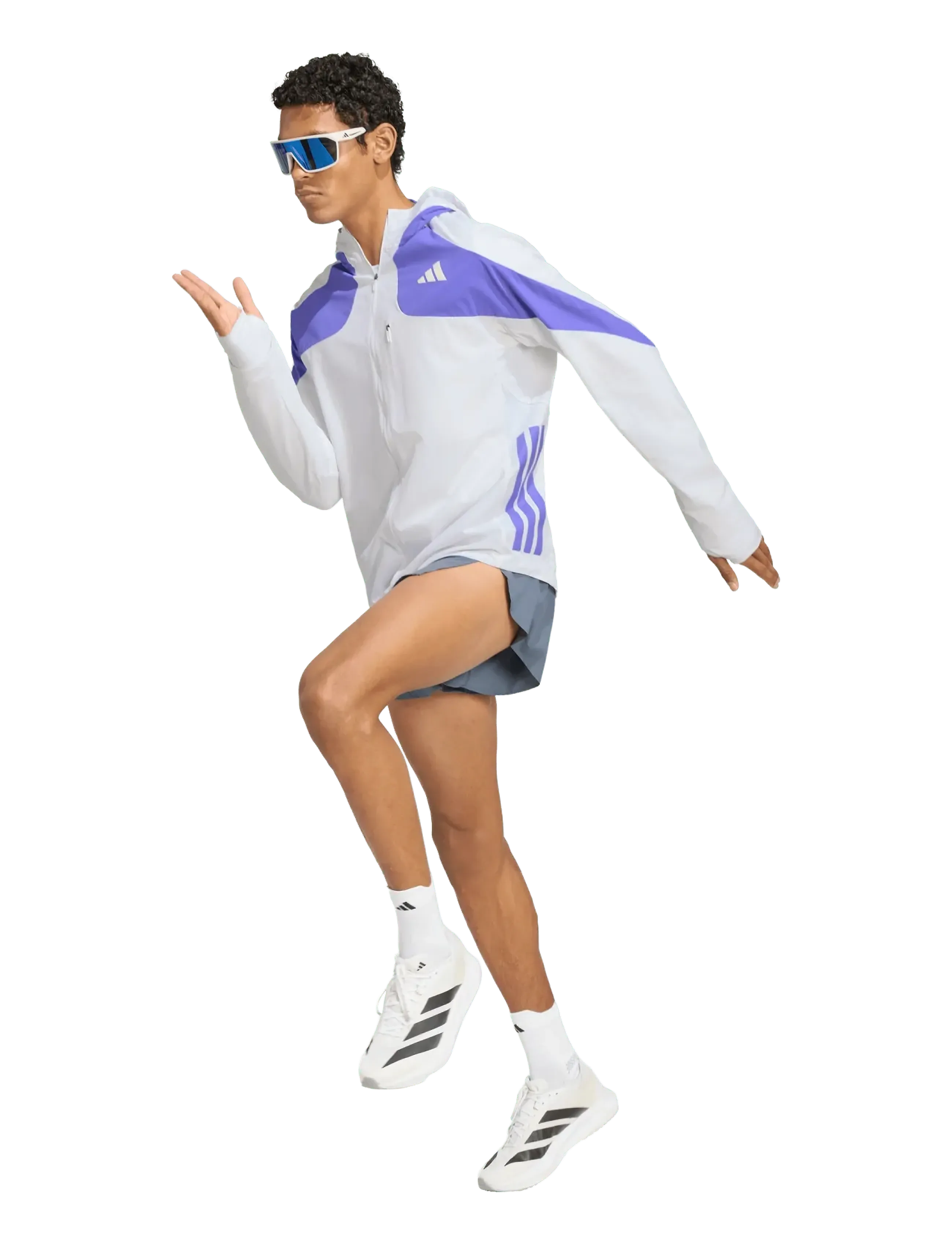 adidas Performance Adizero Jkt M, XL, White, Sport Jackets > Sport Training Jackets, Herre