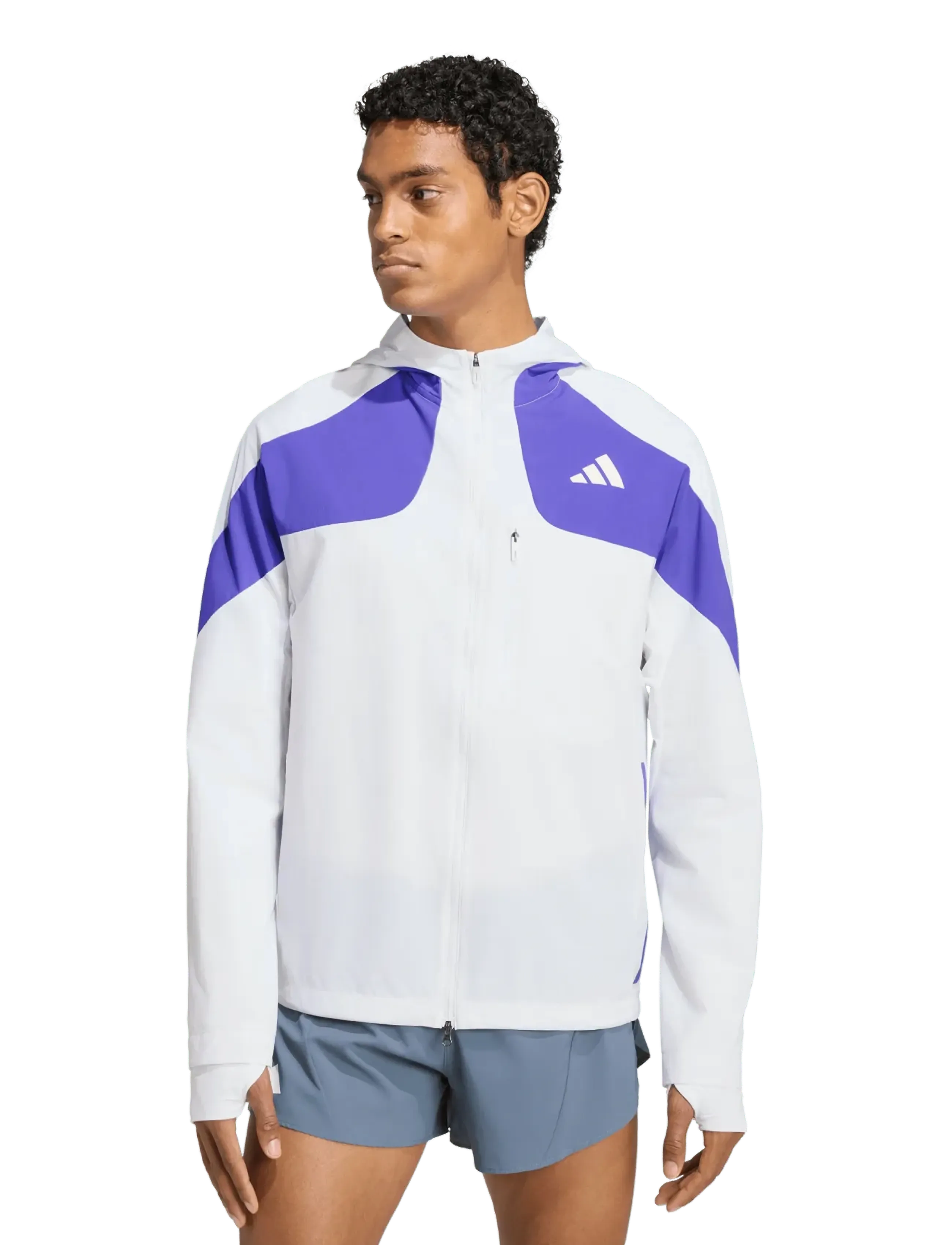 adidas Performance - ADIZERO JKT M - sportjackor - white/solpur - 2