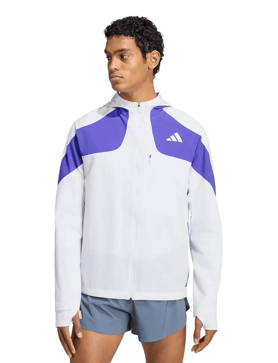 adidas Performance - ADIZERO JKT M - sportjackor - white/solpur - 2