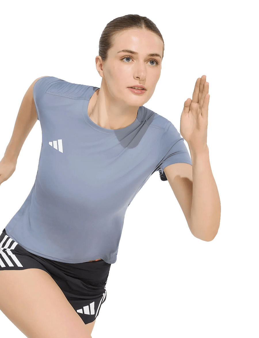 adidas Performance - ADIZERO E TEE - t-shirts - onix - 2