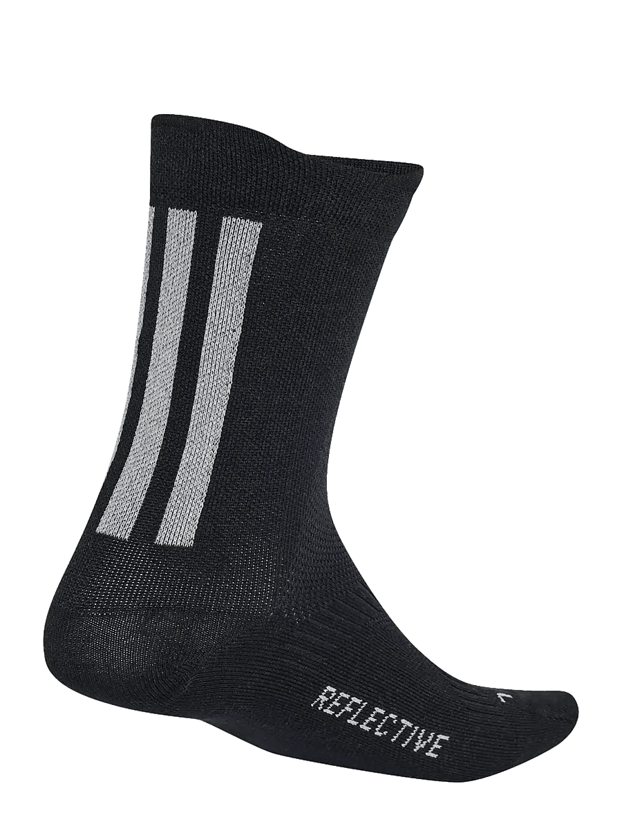 adidas Performance - RUN RFLCTV CREW - strümpfe - black/refsil - 1