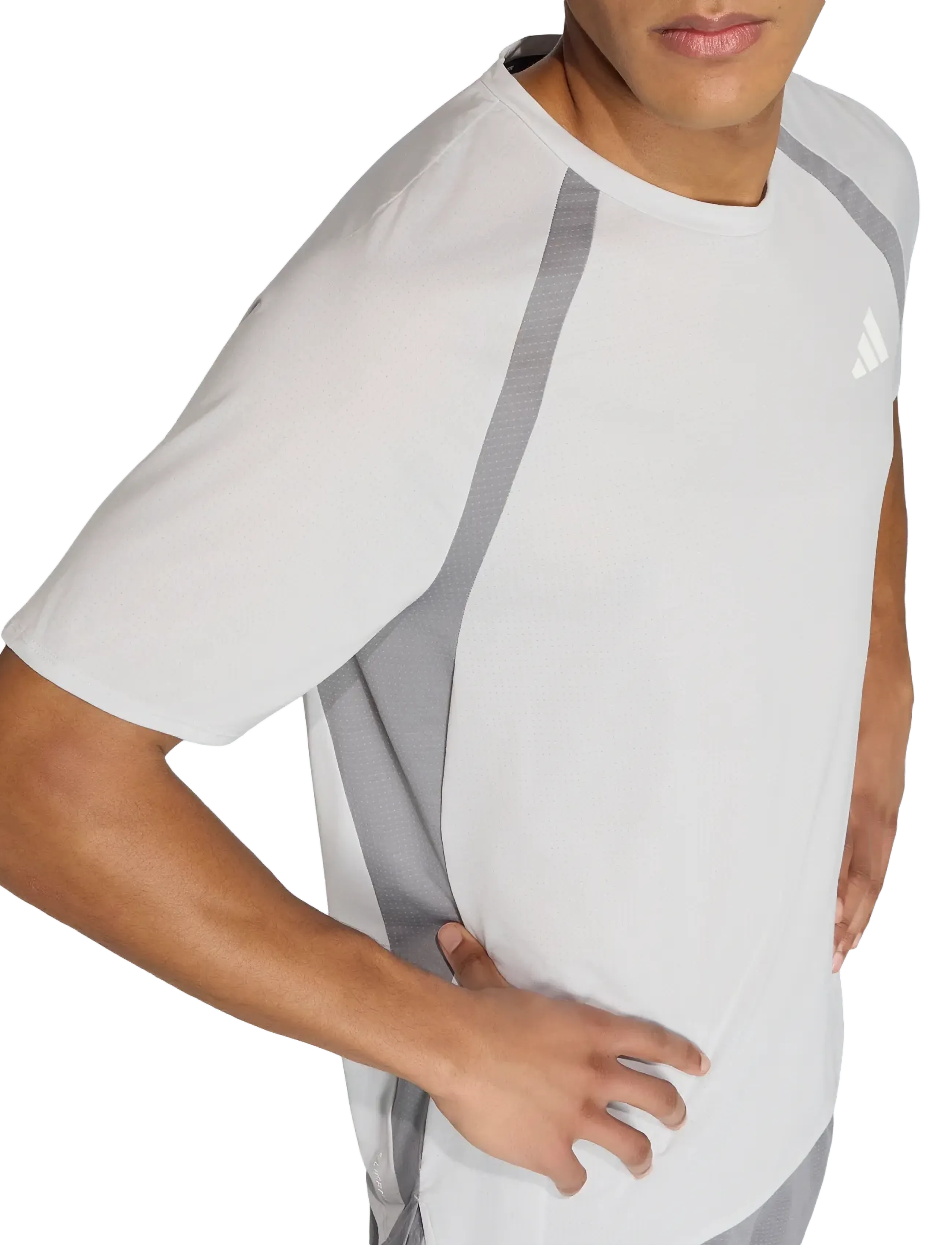adidas Performance - ADIZERO A TEE M - greone/grethr - 2