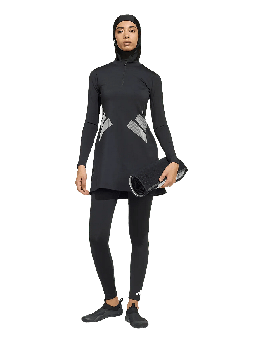 adidas Performance - BB LS SWIM TOP - sportiga badkläder - black/white - 0