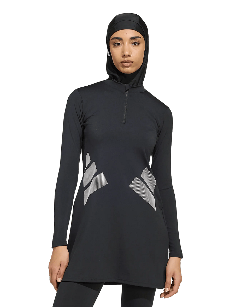 adidas Performance - BB LS SWIM TOP - sportiga badkläder - black/white - 3