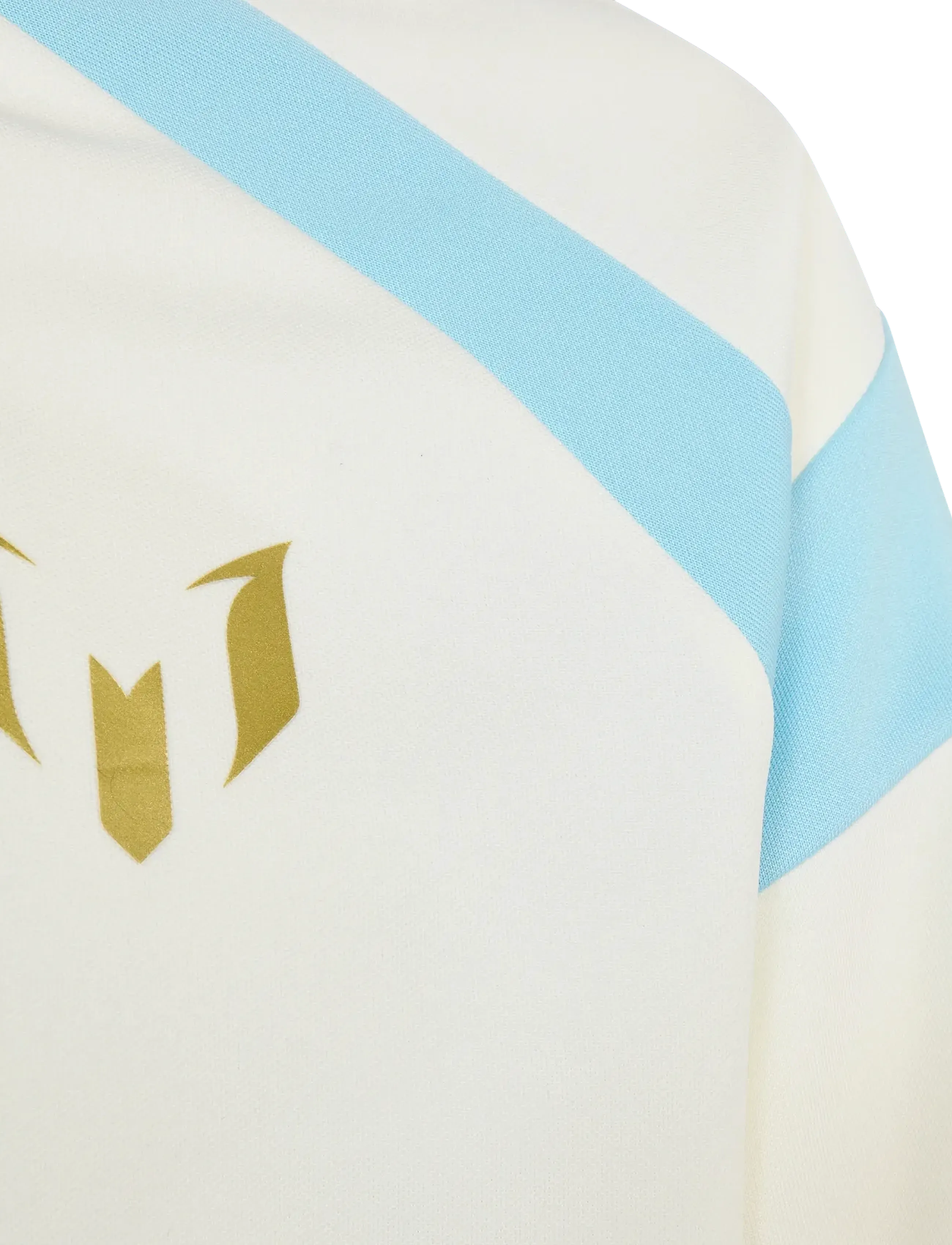 adidas Performance - MESSI HOT TEE Y - sports tops - owhite/iceblu - 2