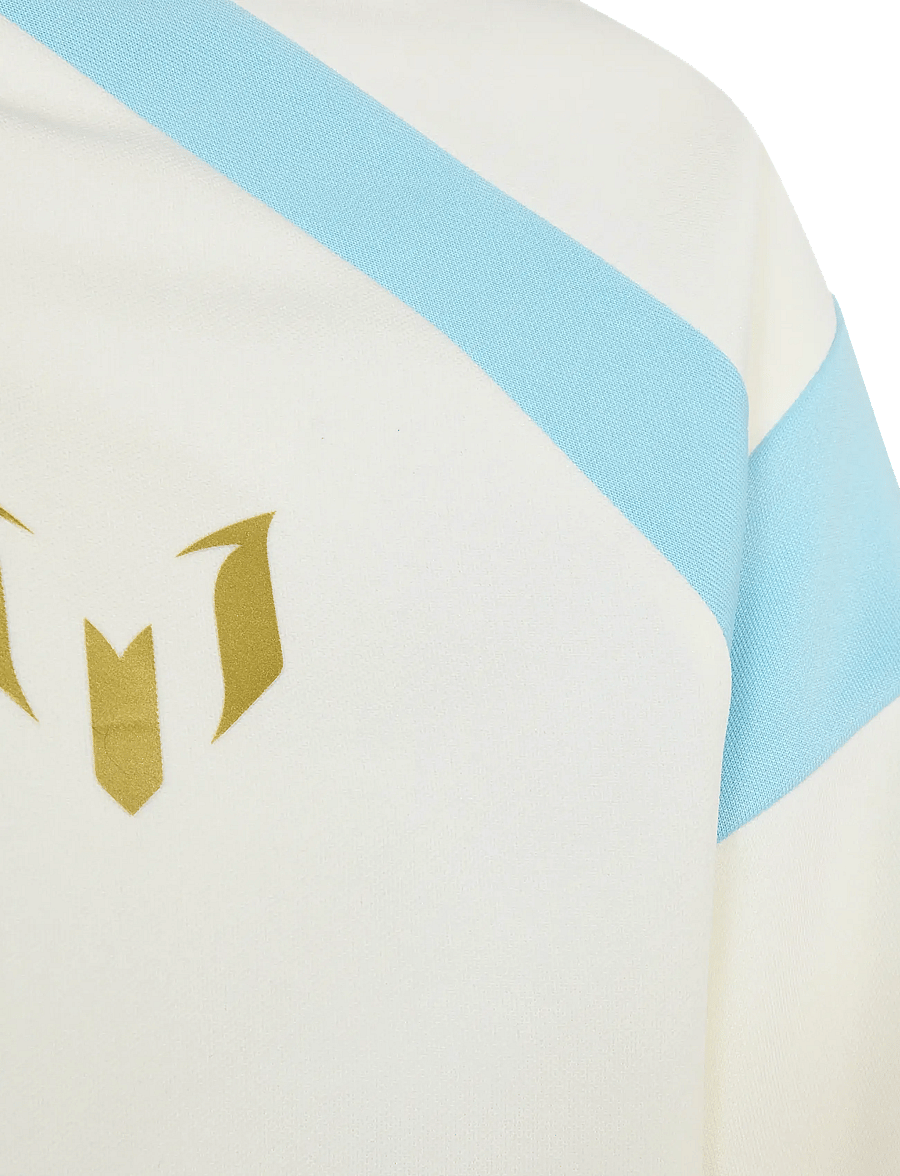 adidas Performance - MESSI HOT TEE Y - sports tops - owhite/iceblu - 2