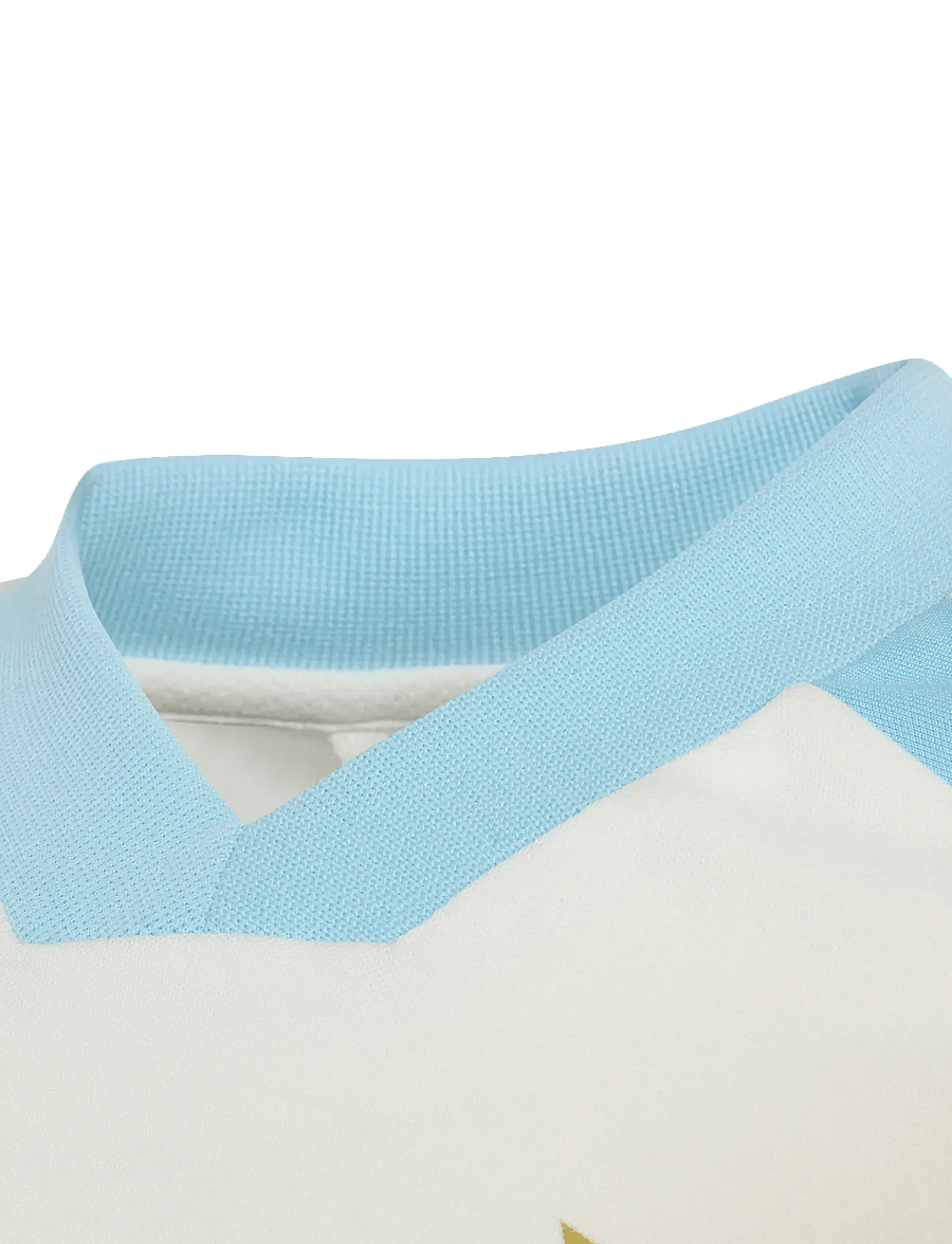 adidas Performance - MESSI HOT TEE Y - sports tops - owhite/iceblu - 4