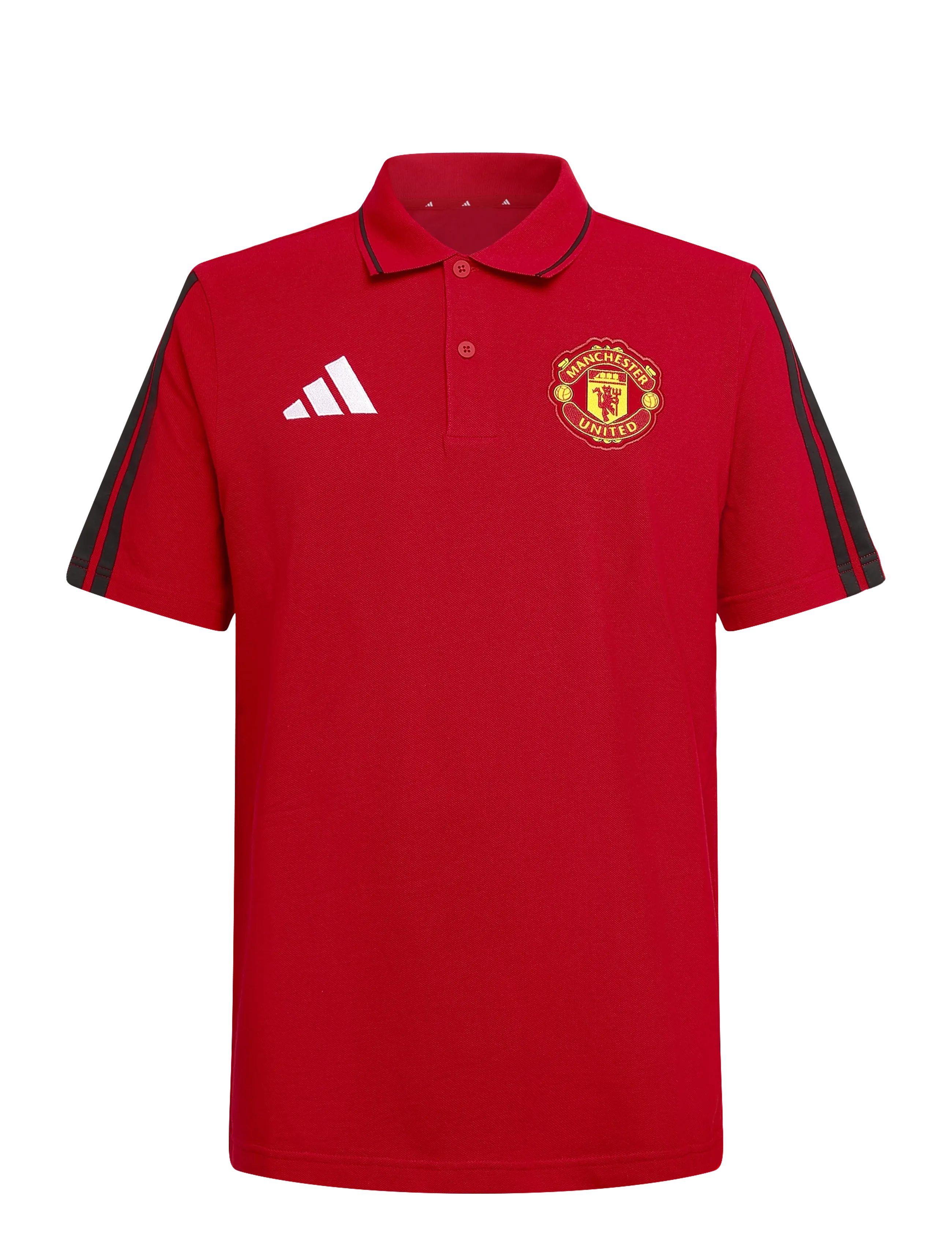 adidas Performance Manchester United F.C. DNA POLO - Tänavastiil - MUFRED / red
