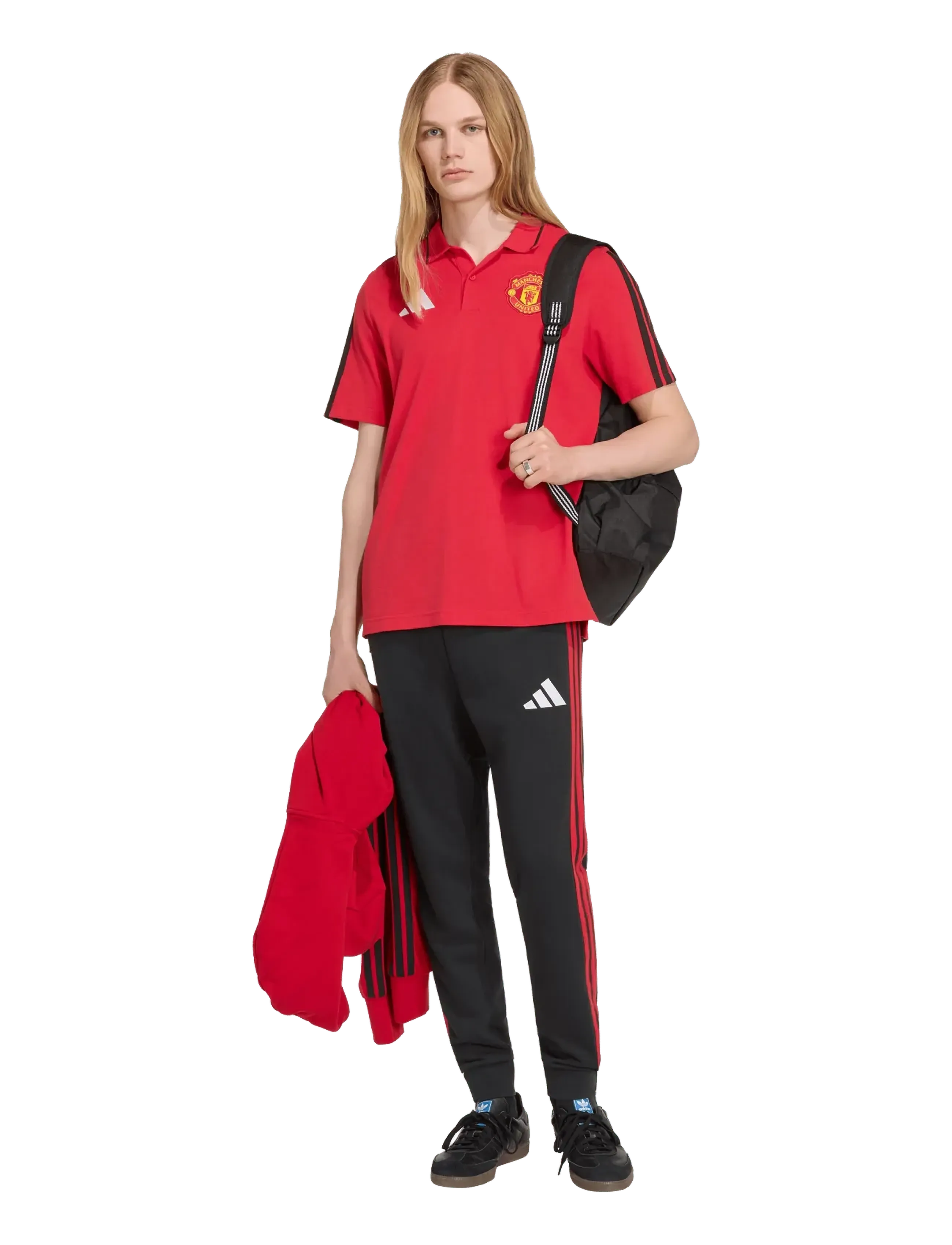 adidas Performance Manchester United F.c. Dna Polo, XS, Sport Polos, Rot - Short-sleeved Männerswear