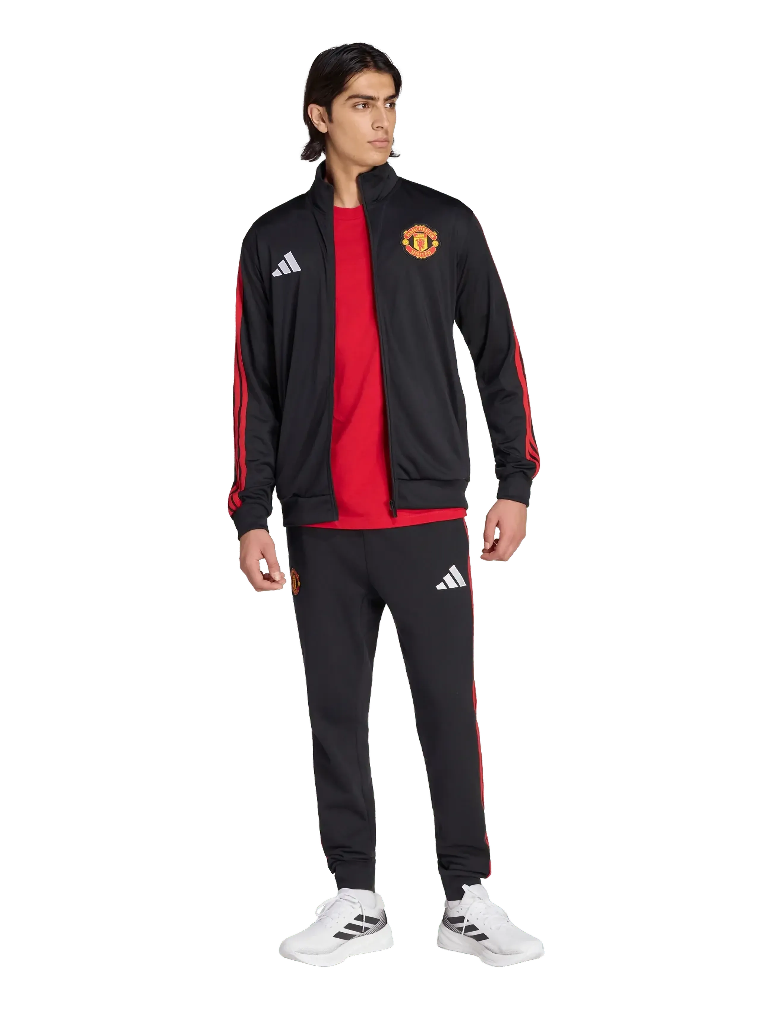 adidas Performance Manchester United F.c. Dna Track-Top, Mænd, Træningsjakke, Sort, Str: XL