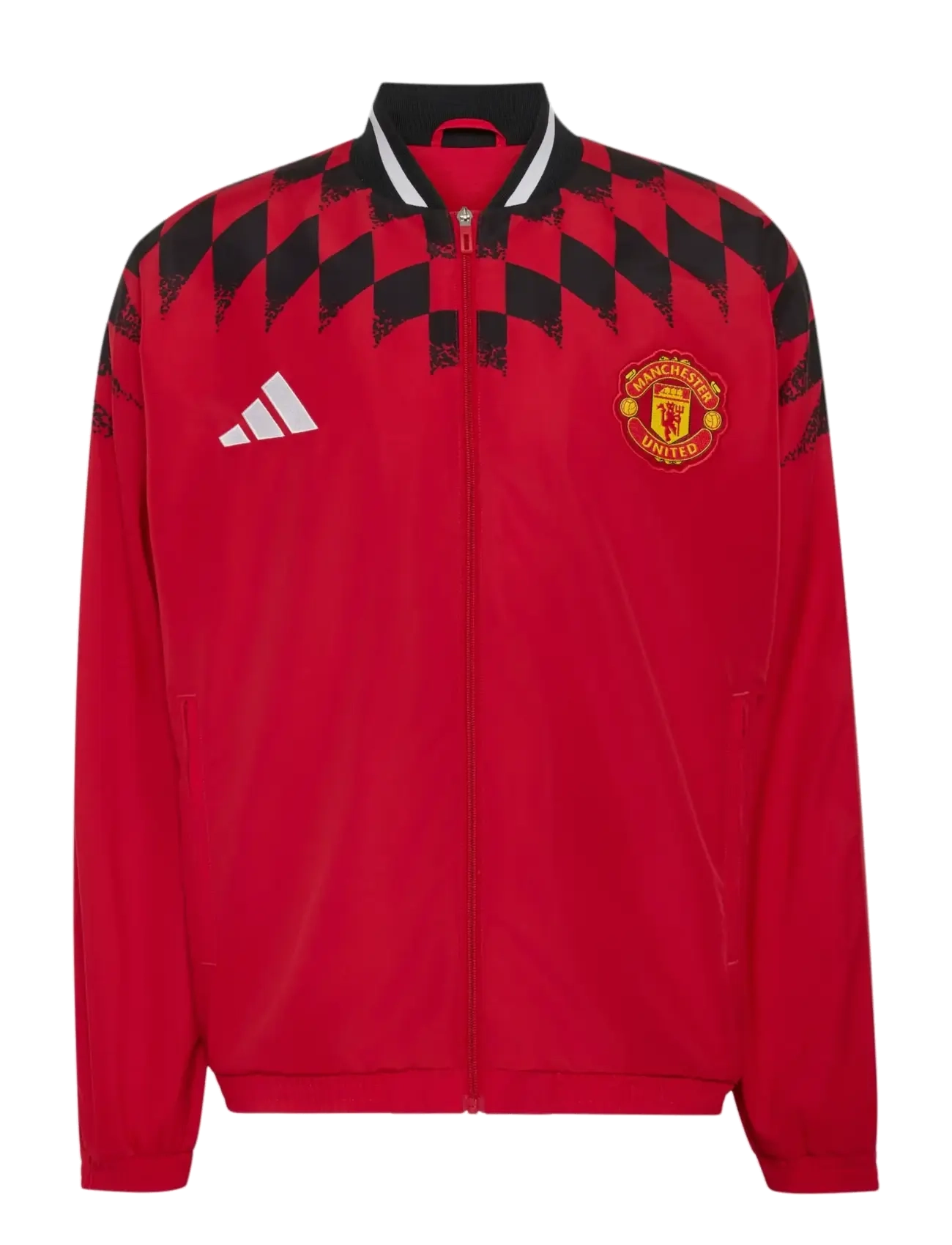 adidas Performance MUFC ST TT - Striukės ir švarkeliai - MUFRED / red