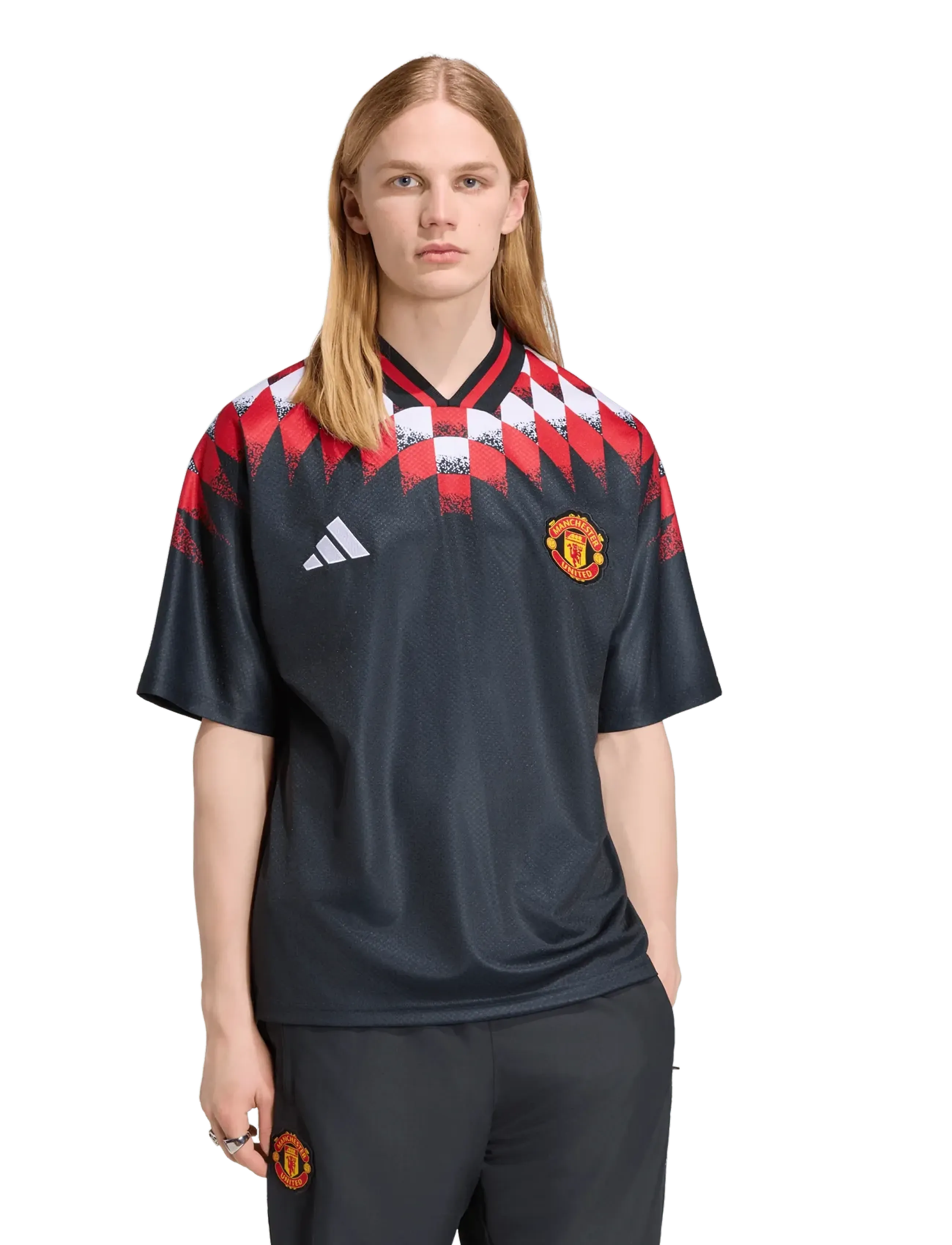 adidas Performance - MUFC ST JSY - fotbollströjor - black - 3