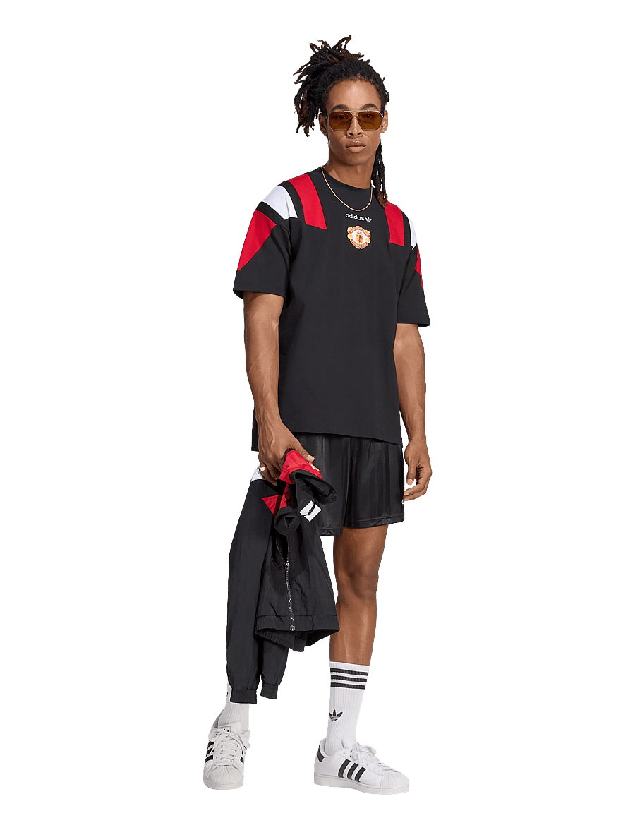 adidas Performance - Manchester United EQT TEE - fußballoberteile - black - 0
