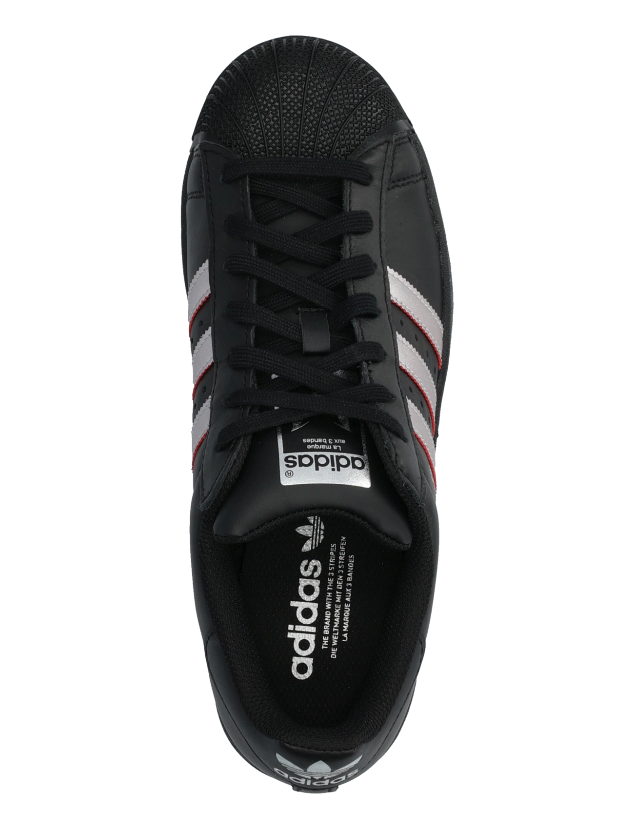 adidas Performance - SUPERSTAR MESSI - låga sneakers - cblack/silvmt/purrub - 3