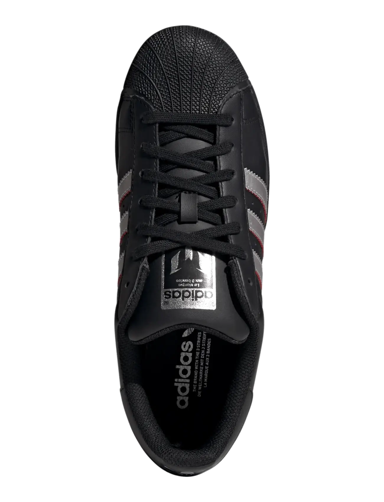 adidas Performance - SUPERSTAR MESSI - kõrge säärega tossud - cblack/silvmt/purrub - 4
