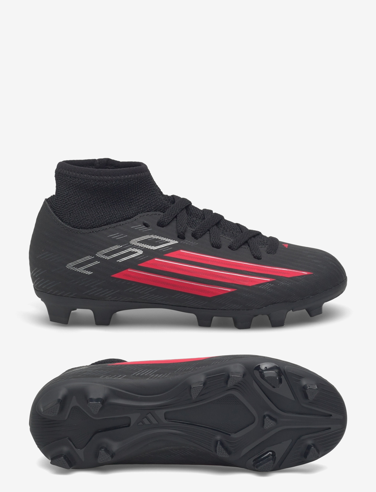 adidas Performance - F50 CLUB MID FG/MG J - fotbollsskor - cblack/lucred/cblack - 0