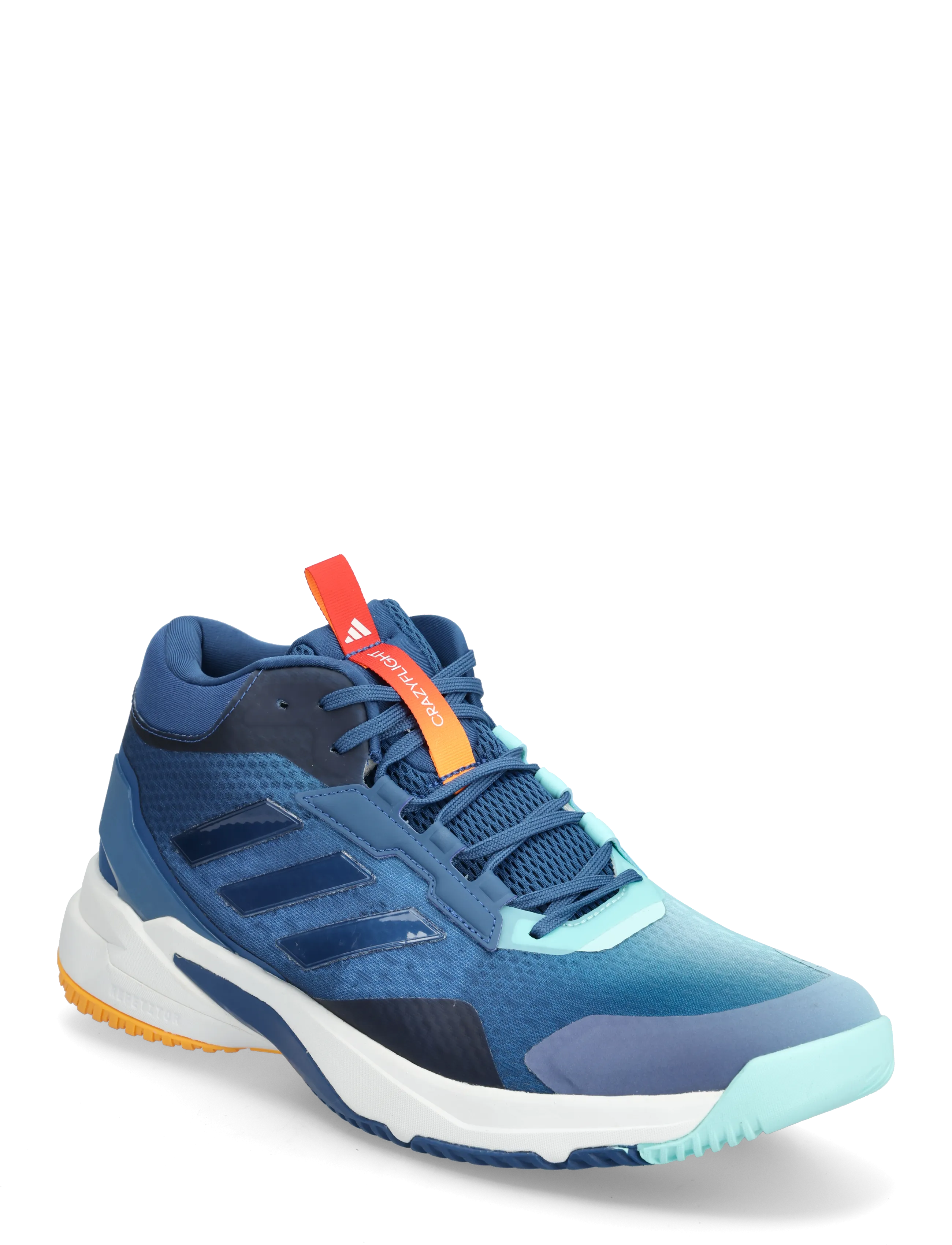 adidas Performance Crazyflight 6 Mid M - Låga sneakers - DUPE/FTWWHT/FLAAQU / blue