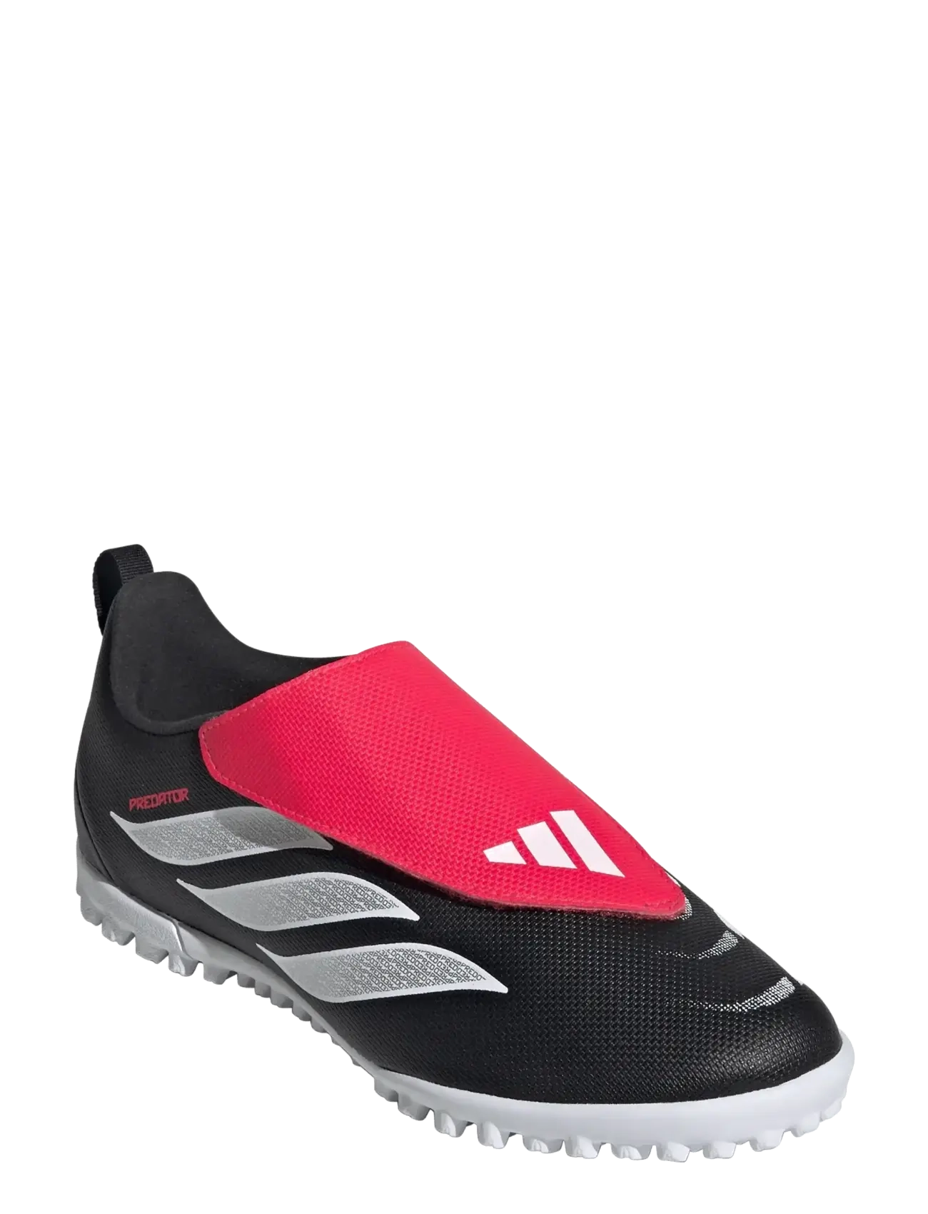 adidas Performance PREDATOR CLUB VEL TF J - Fotbollsskor - CBLACK/FTWWHT/LUCRED / black