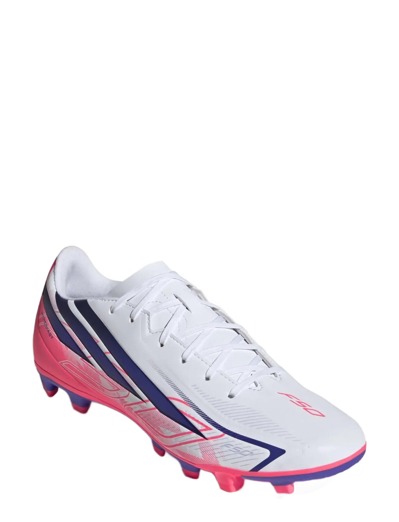 adidas Performance F50 HYPERFAST CLUB FG/MG - Sport shoes - FTWWHT/SOLPUR/SOLTUR / white