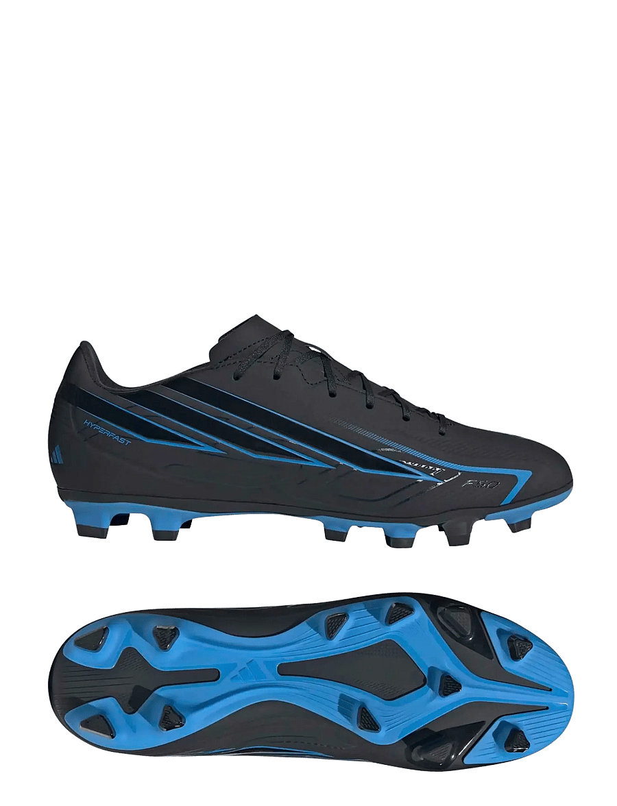 adidas Performance - F50 HYPERFAST CLUB FG/MG - jalgpalli puutsad - cblack/cblack/lurabl - 0
