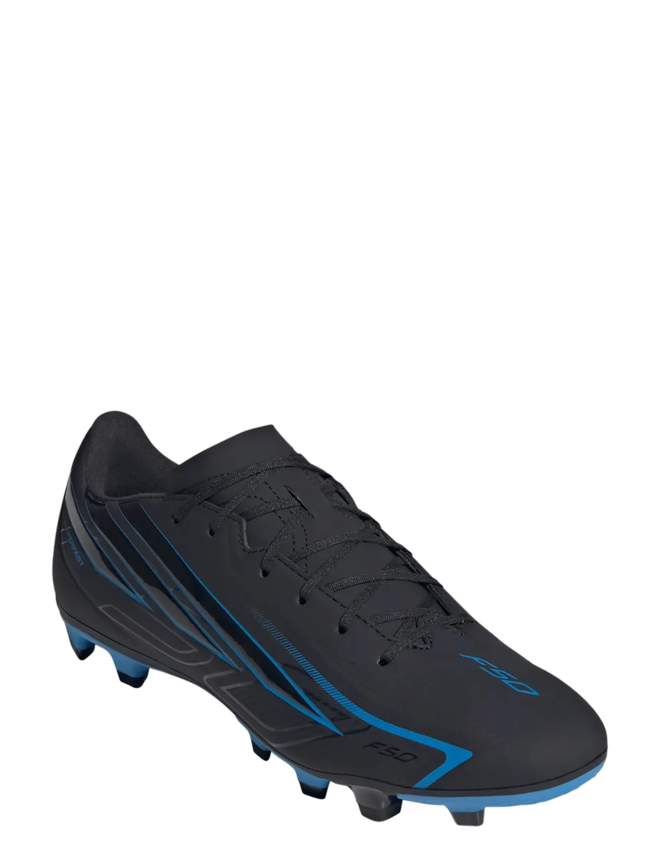 adidas Performance F50 HYPERFAST CLUB FG/MG - Sport shoes - CBLACK/CBLACK/LURABL / black