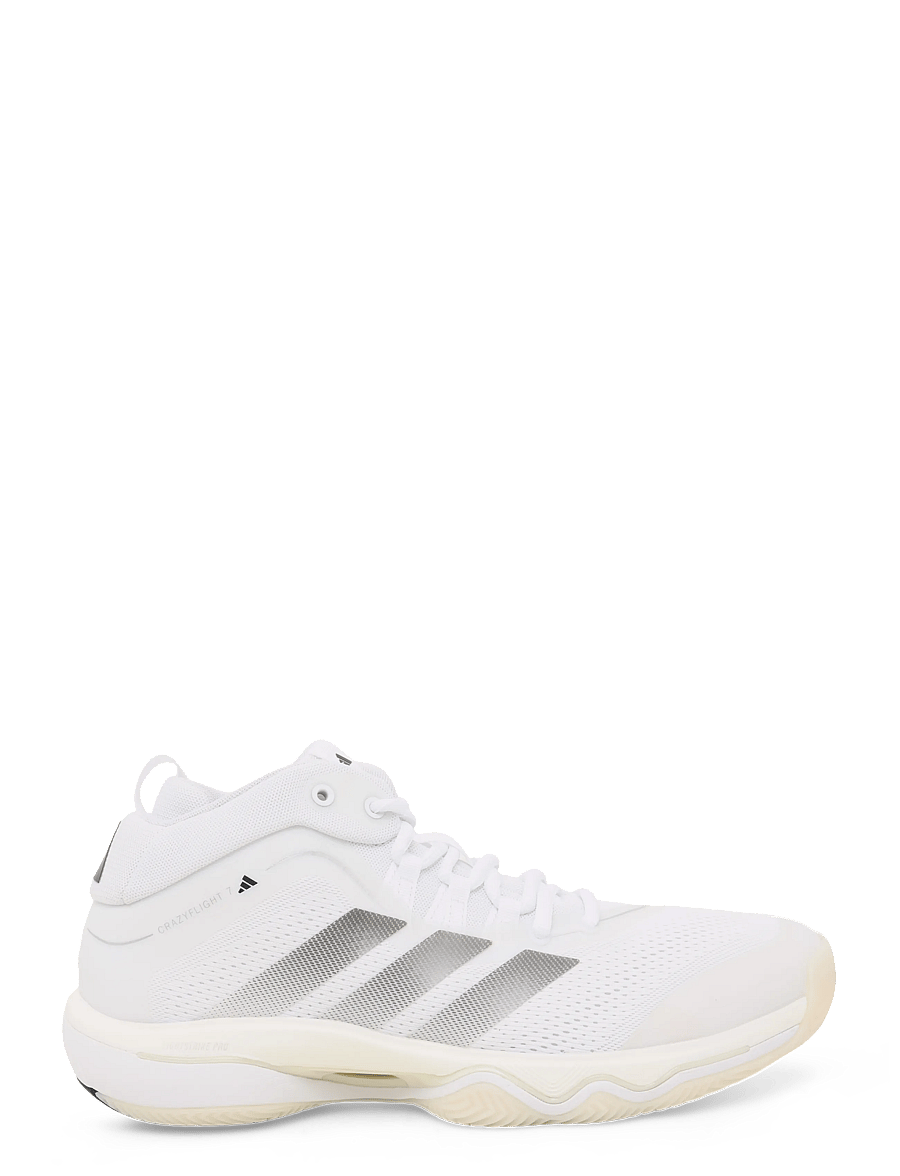 adidas Performance - CRAZYFLIGHT 7 MID M - siseruumide spordijalatsid - ftwwht/trgrme/cblack - 2