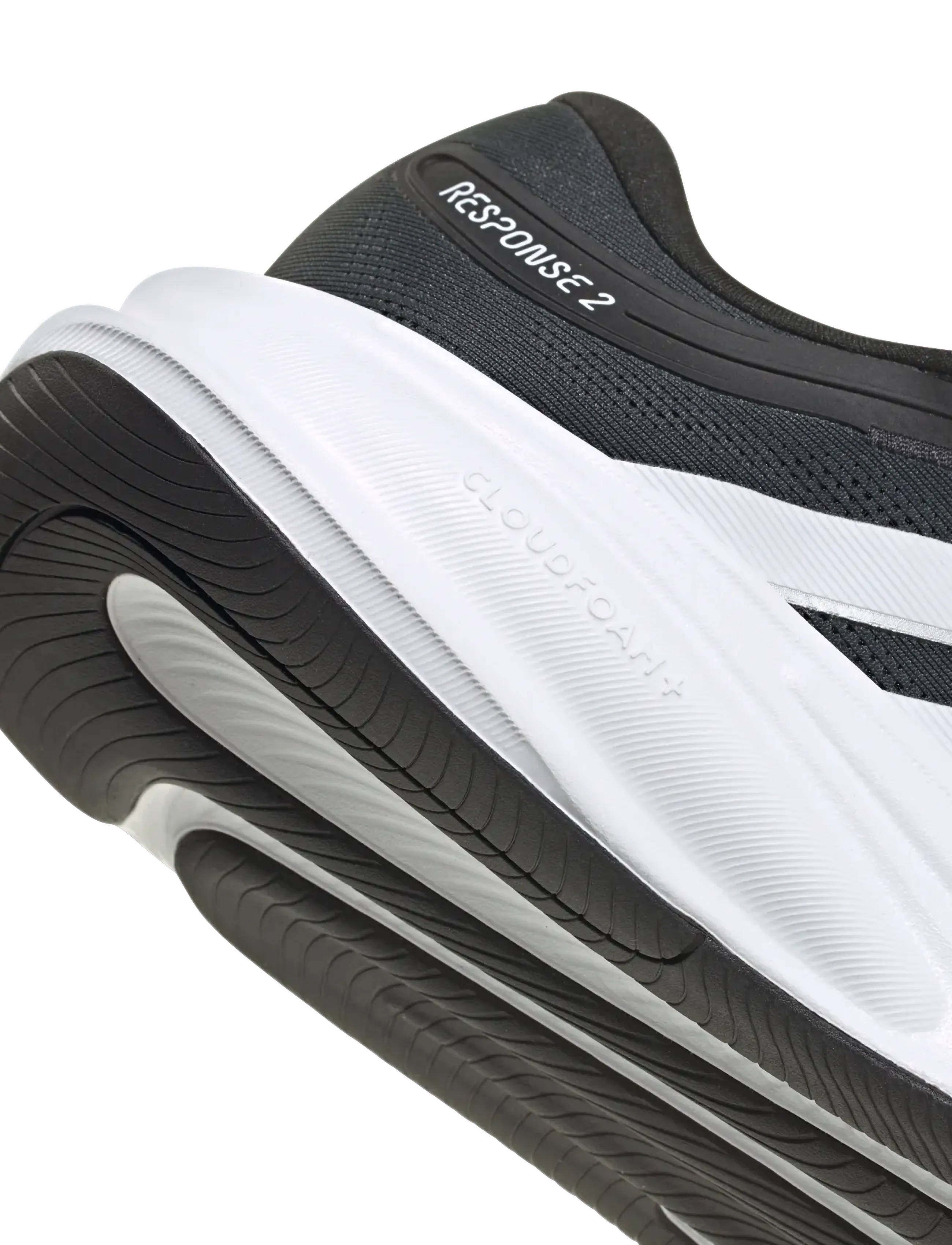 adidas Performance - RESPONSE 2 M - löparskor - cblack/ftwwht/msilve - 5