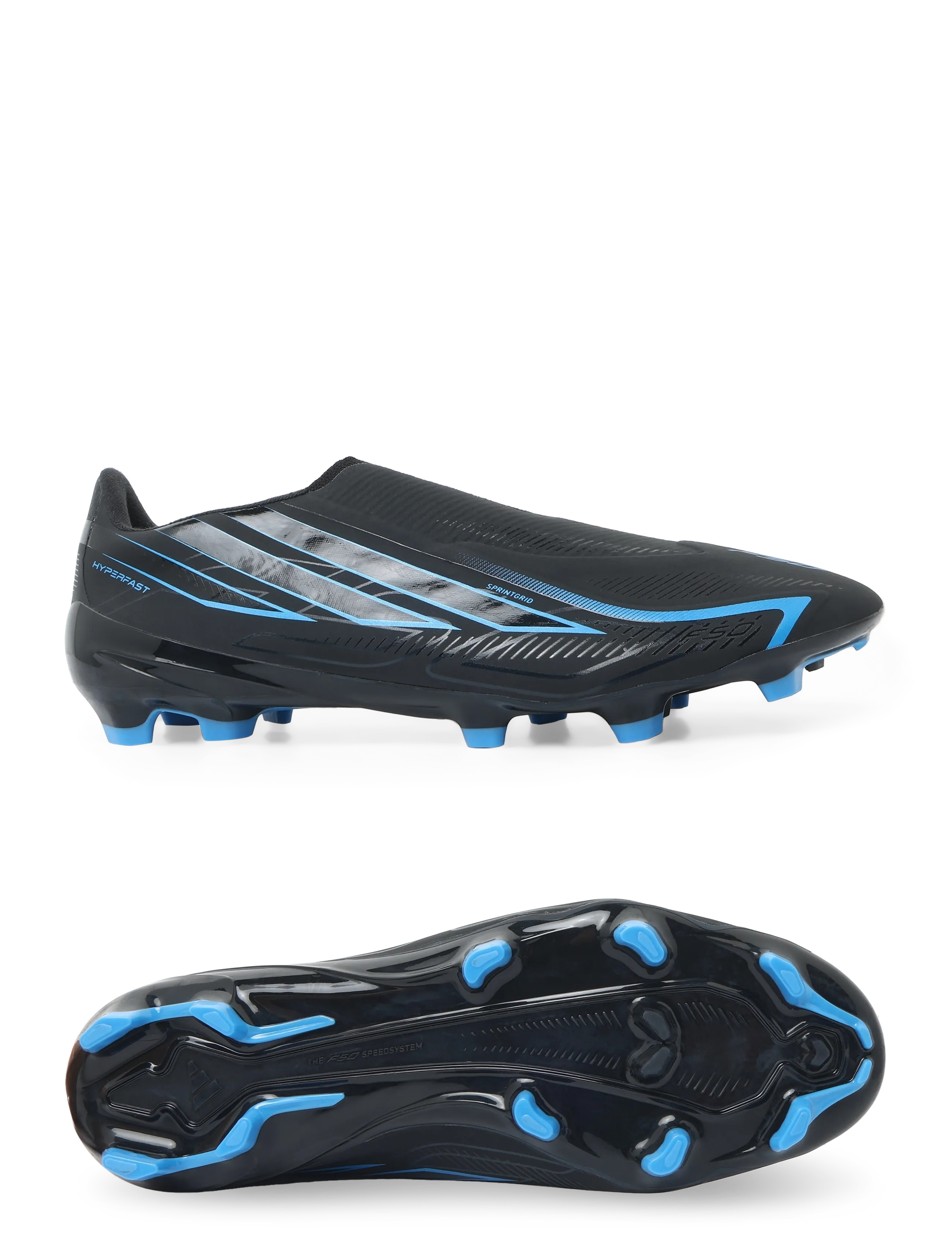adidas Performance F50 HYPERFAST LEAGUE LL FG - Fußballstiefel - CBLACK/CBLACK/LURABL / black