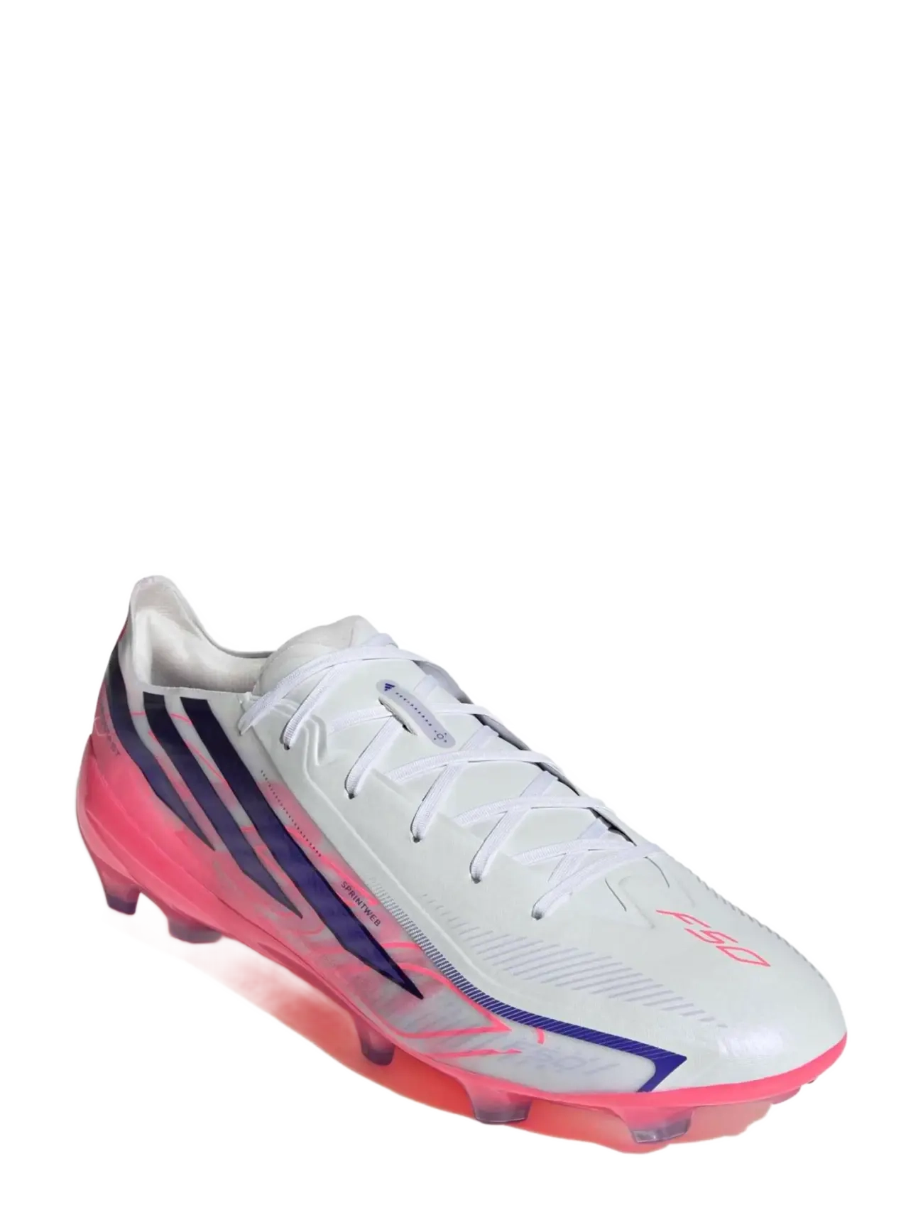 adidas Performance F50 HYPERFAST PRO FG - Sport shoes - FTWWHT/SOLPUR/SOLTUR / white