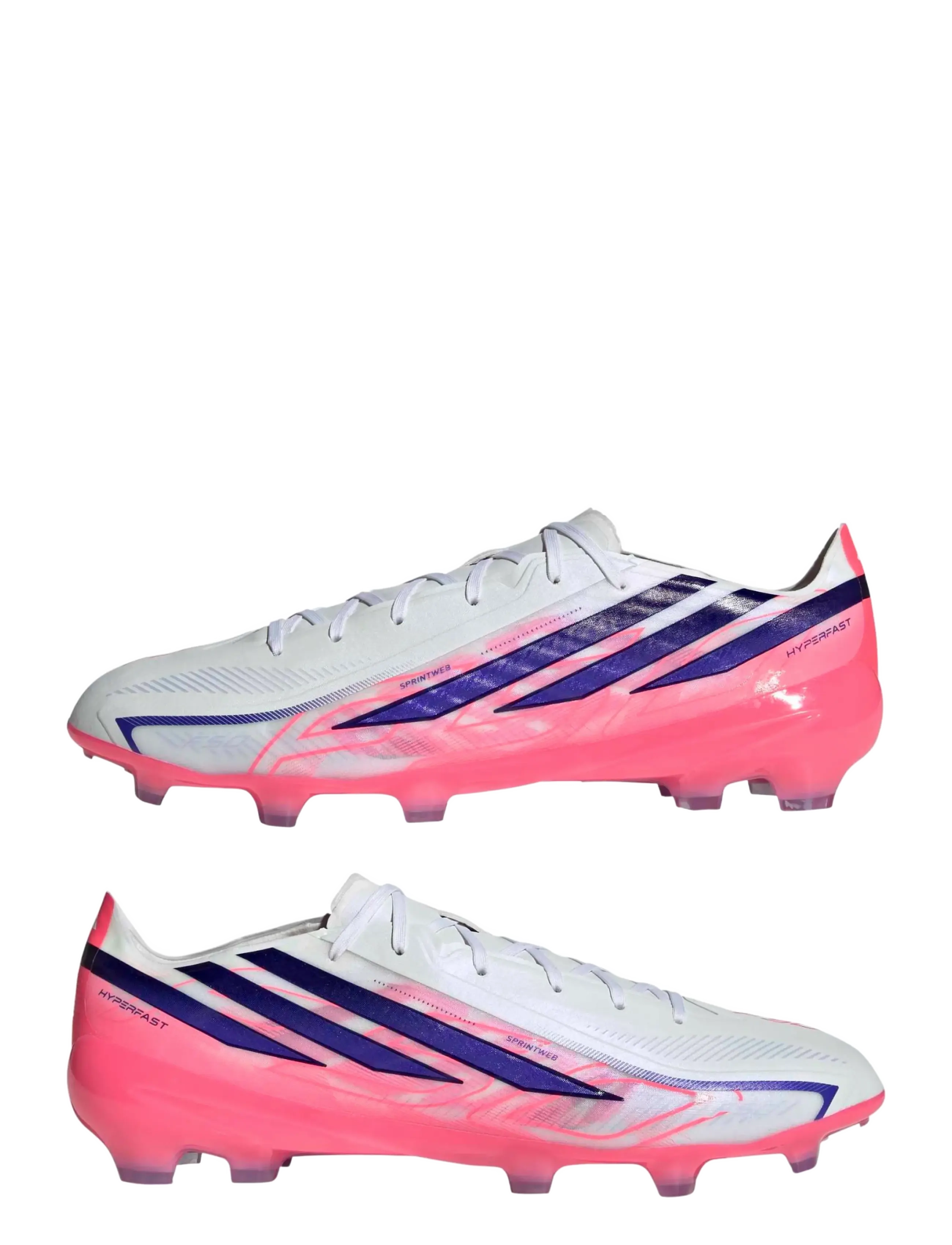 adidas Performance - F50 HYPERFAST PRO FG - football boots - ftwwht/solpur/soltur - 5