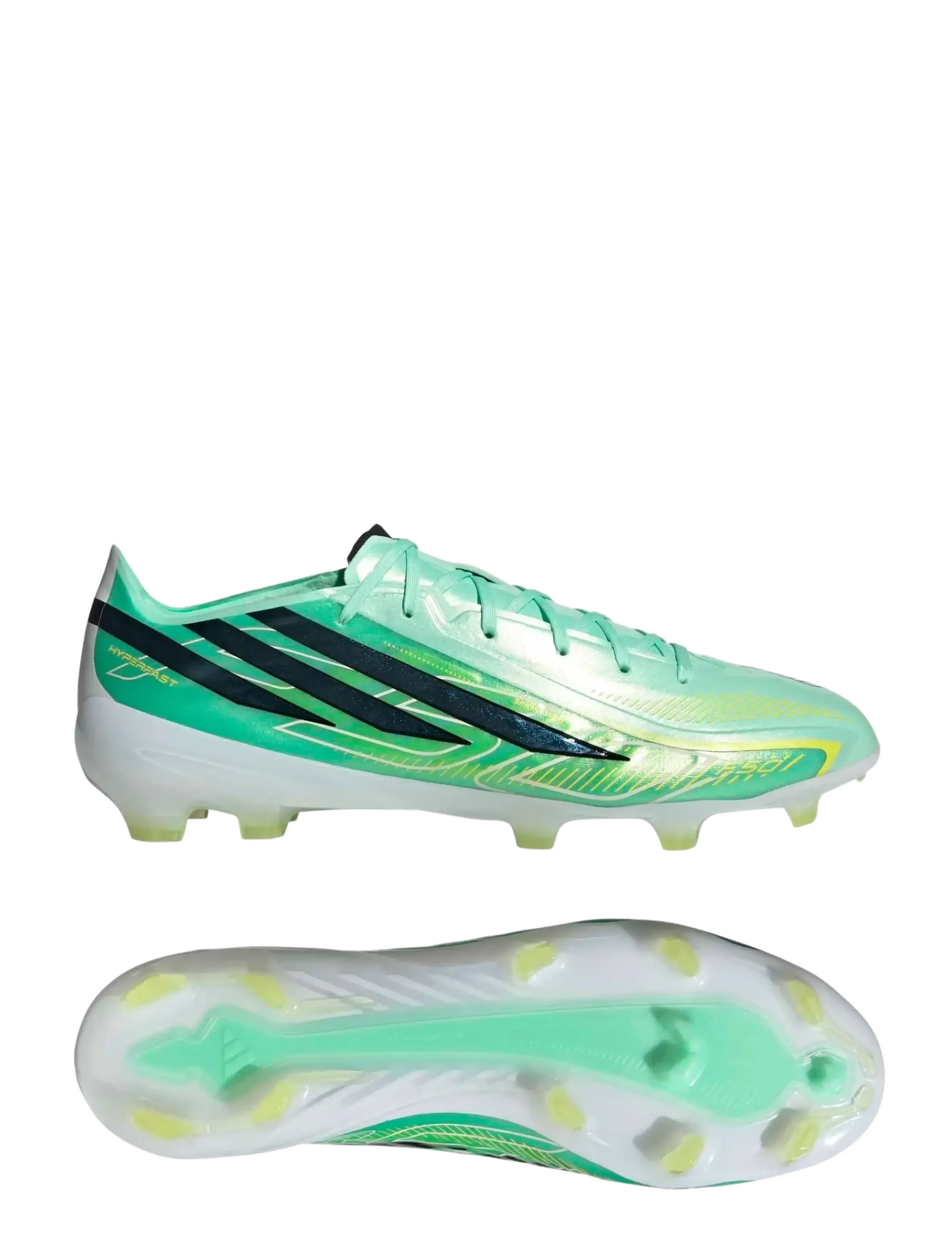 adidas Performance F50 HYPERFAST PRO FG - Sko - PULMIN/CBLACK/SOLLEM / green