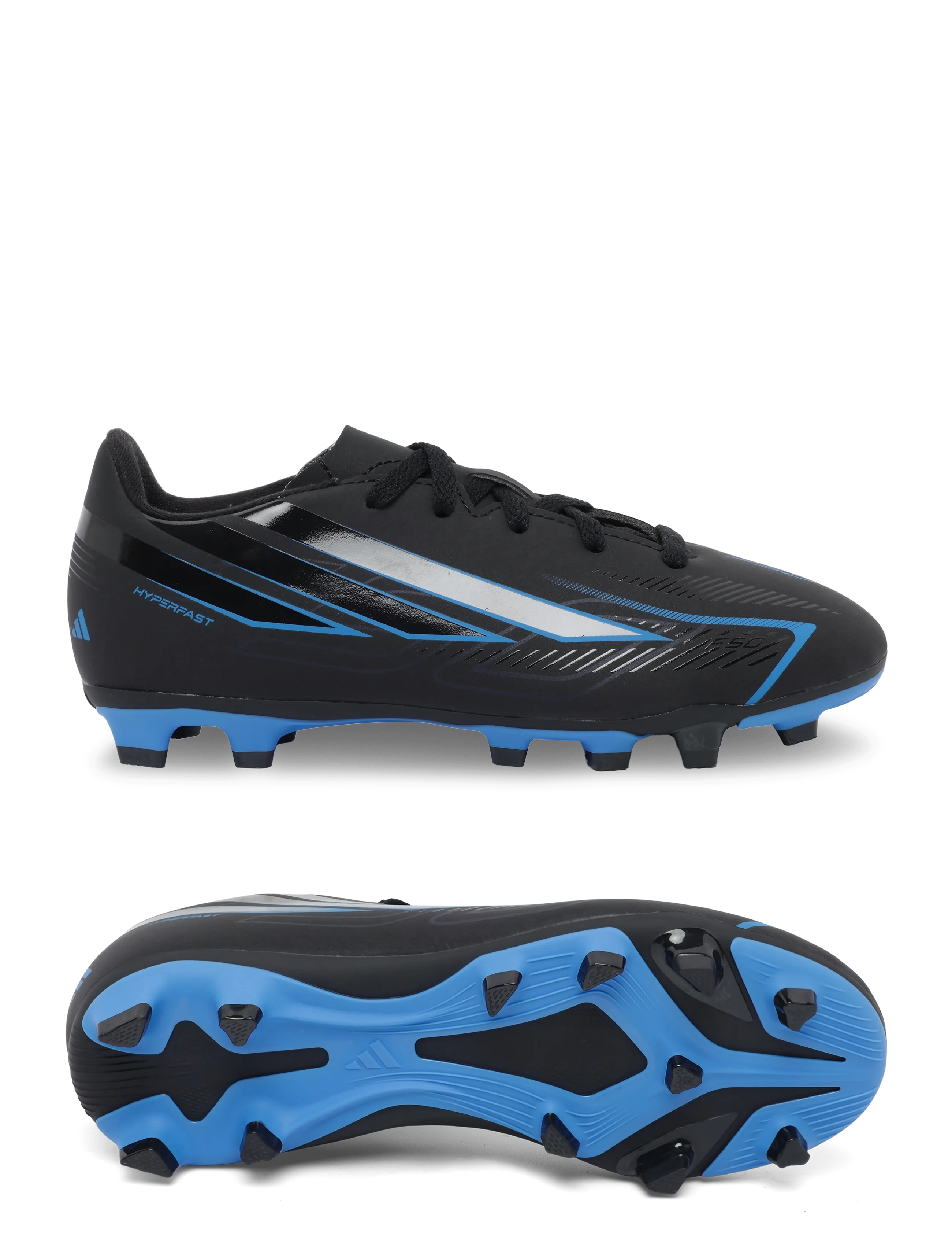 adidas Performance F50 HYPERFAST CLUB FG/MG J - Jalgpalli puutsad - CBLACK/CBLACK/LURABL / black
