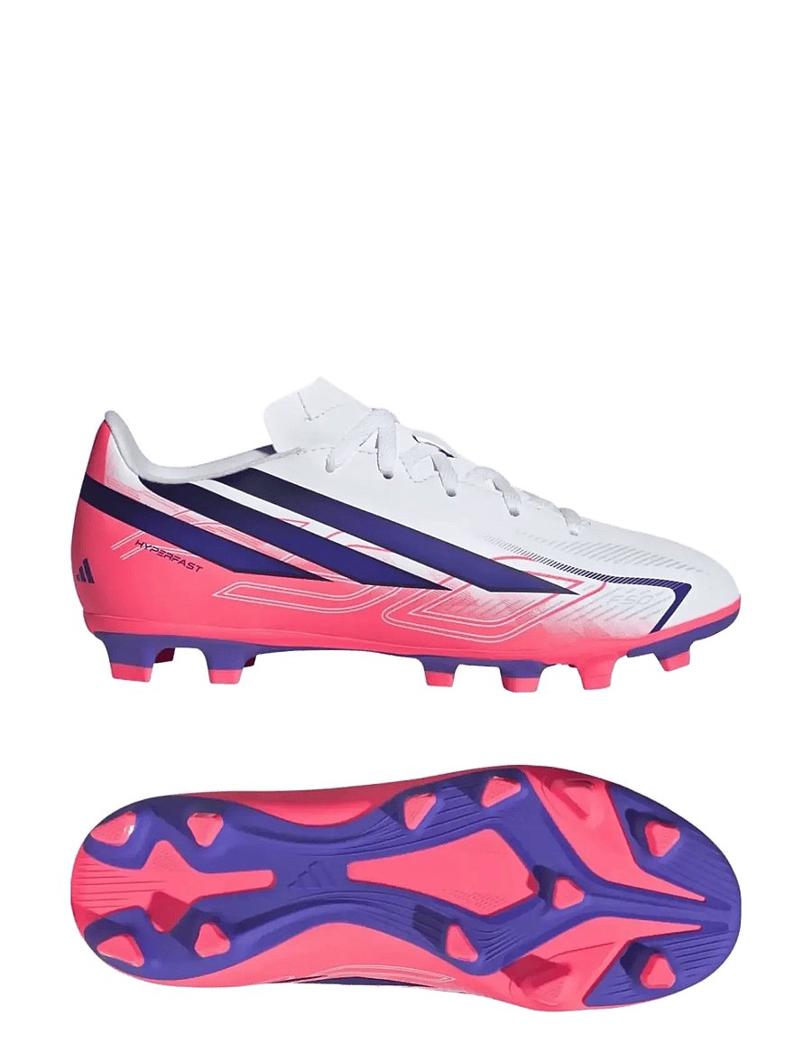 adidas Performance - F50 HYPERFAST CLUB FG/MG J - football boots - ftwwht/solpur/soltur - 0