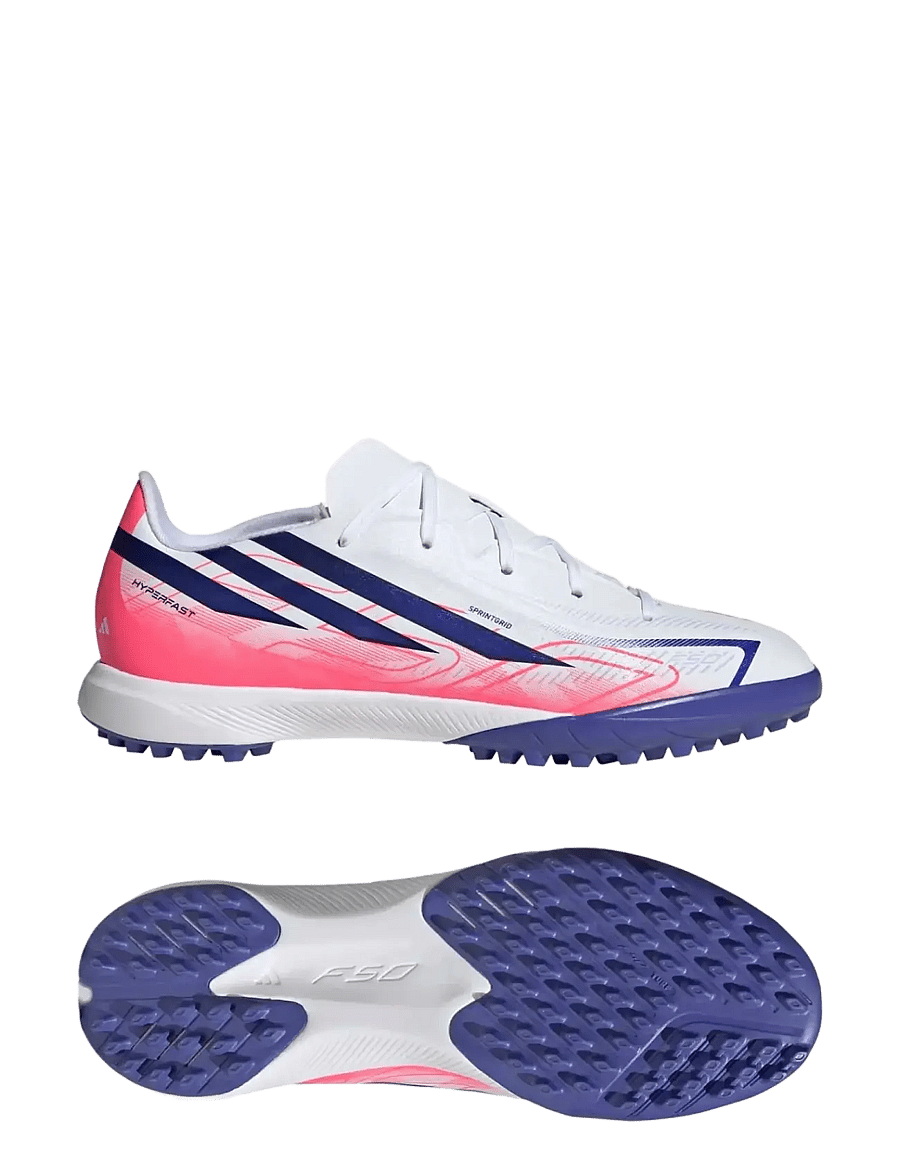 adidas Performance - F50 HYPERFAST LEAGUE TF J - jalgpalli puutsad - ftwwht/solpur/soltur - 0