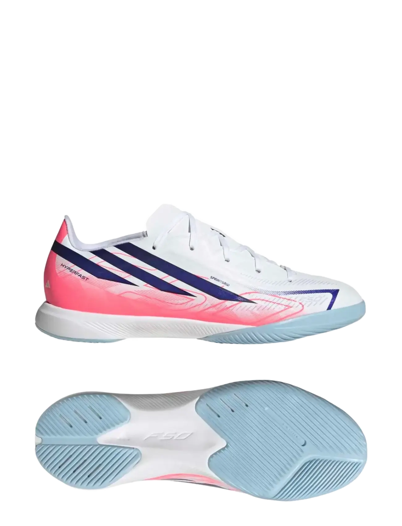 adidas Performance F50 HYPERFAST LEAGUE IN J - Inspiration - FTWWHT/SOLPUR/SOLTUR / white