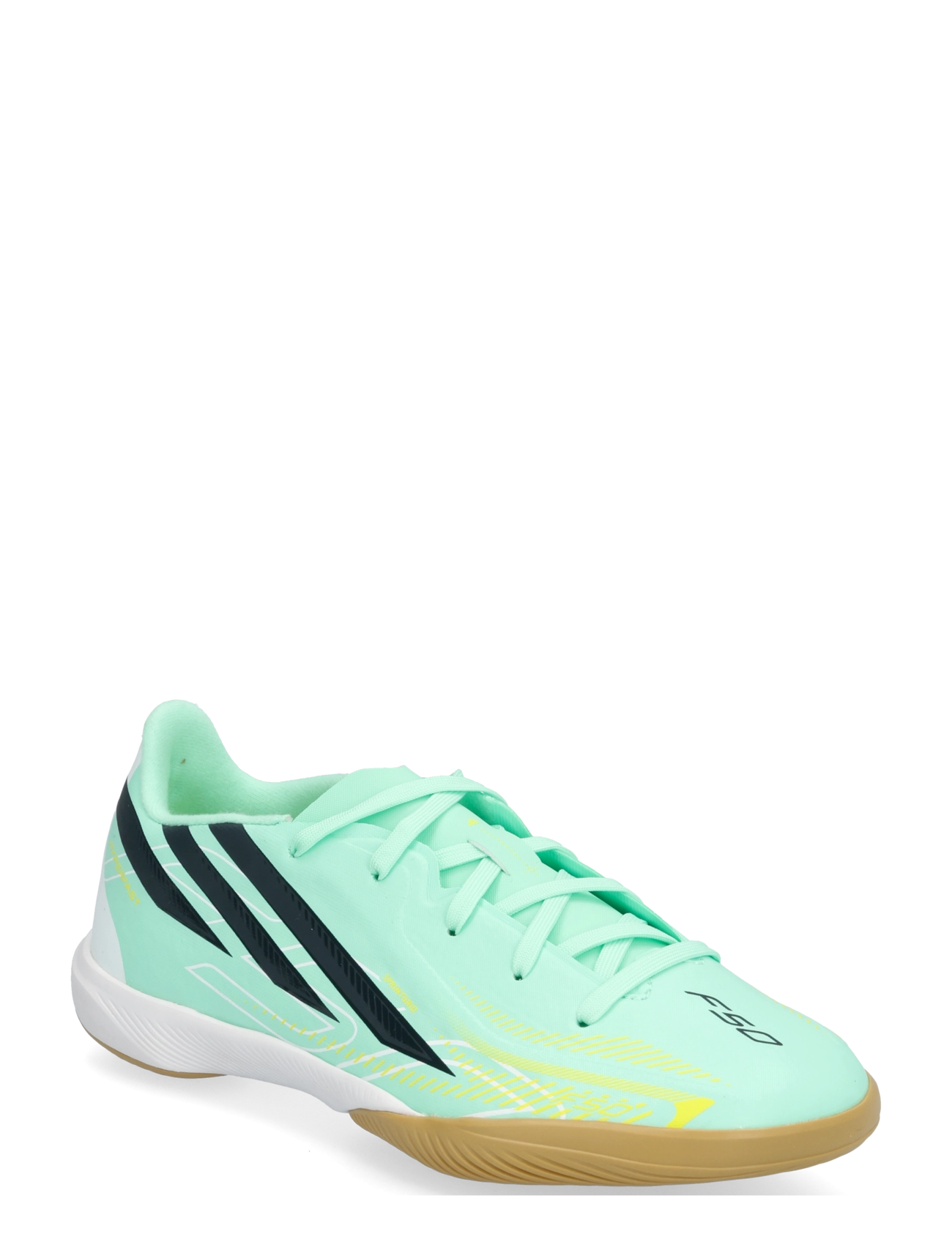 adidas Performance F50 HYPERFAST LEAGUE IN J - Jalgpalli puutsad - PULMIN/NTNAVY/SOLLEM / green