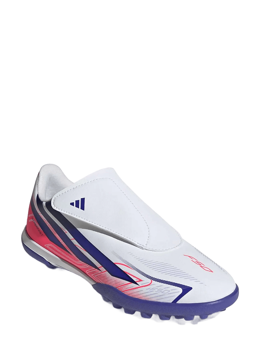 adidas Performance - F50 HYPERFAST CLUB VEL TF J - fodboldstøvler - ftwwht/solpur/soltur - 0