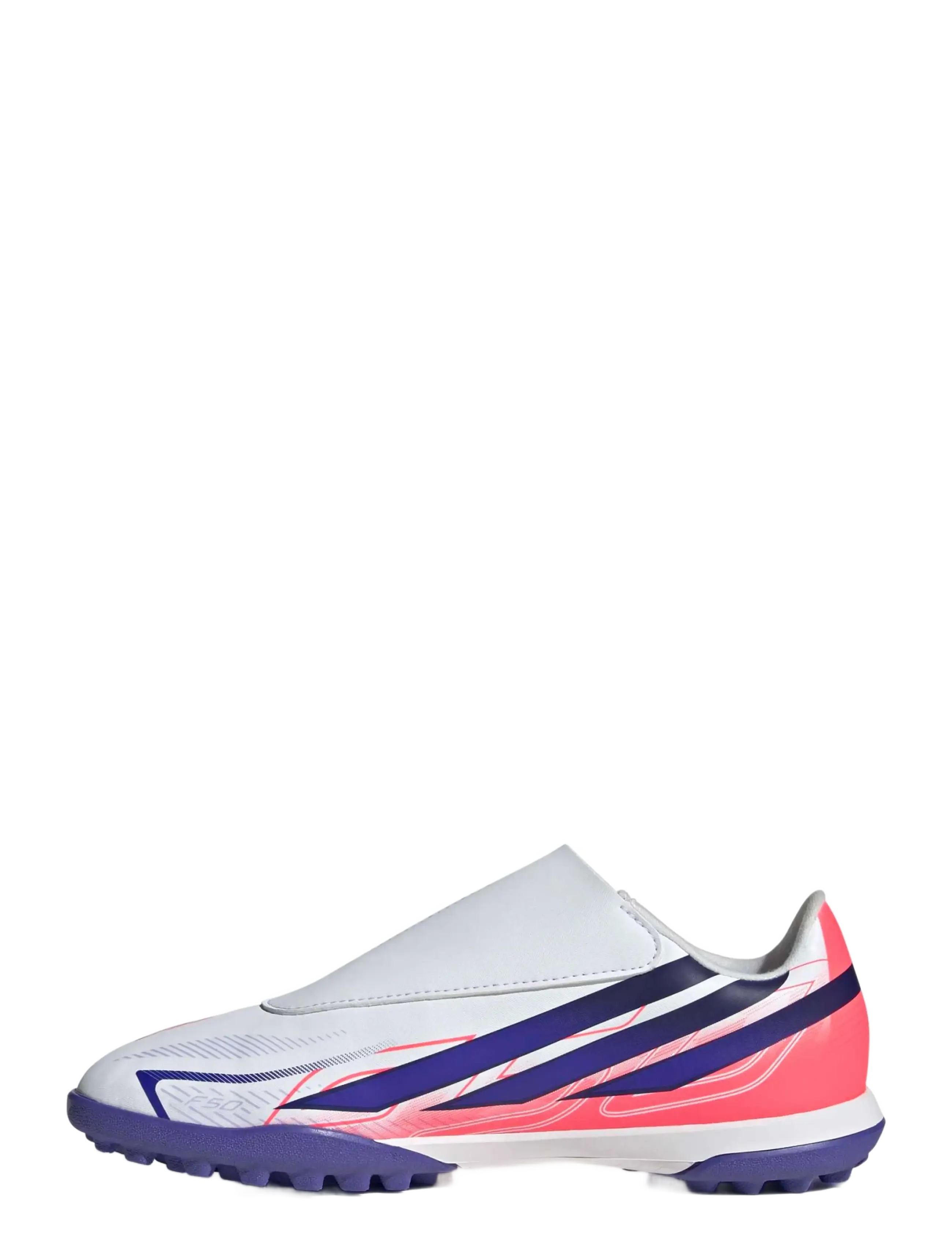 adidas Performance - F50 HYPERFAST CLUB VEL TF J - fodboldstøvler - ftwwht/solpur/soltur - 2