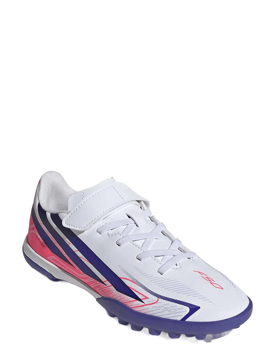 adidas Performance - F50 HYPERFAST CLUB H&L TF J - fodboldstøvler - ftwwht/solpur/soltur - 0