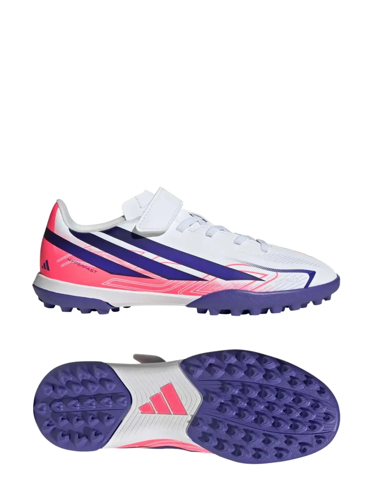 adidas Performance F50 HYPERFAST CLUB H&L TF J - Vaata kõiki - FTWWHT/SOLPUR/SOLTUR / white