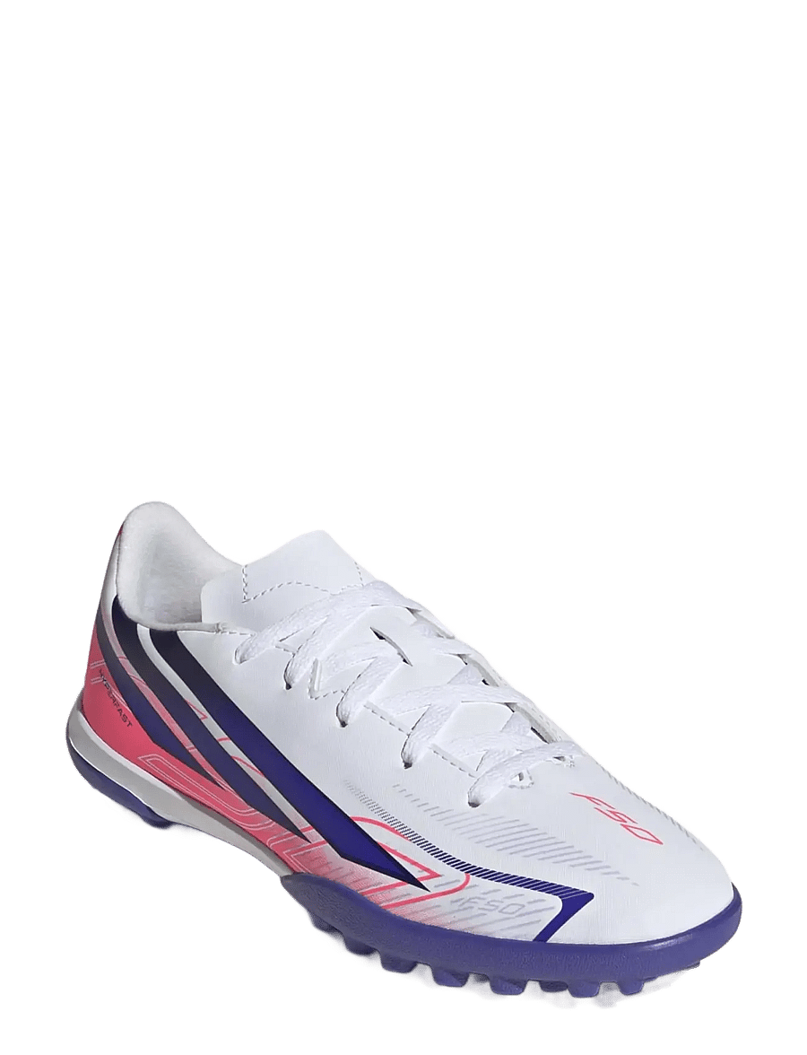 adidas Performance - F50 HYPERFAST CLUB TF J - fodboldstøvler - ftwwht/solpur/soltur - 0