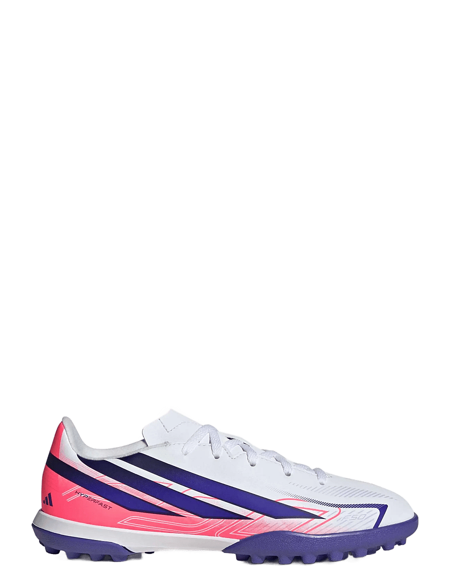 adidas Performance - F50 HYPERFAST CLUB TF J - fodboldstøvler - ftwwht/solpur/soltur - 1