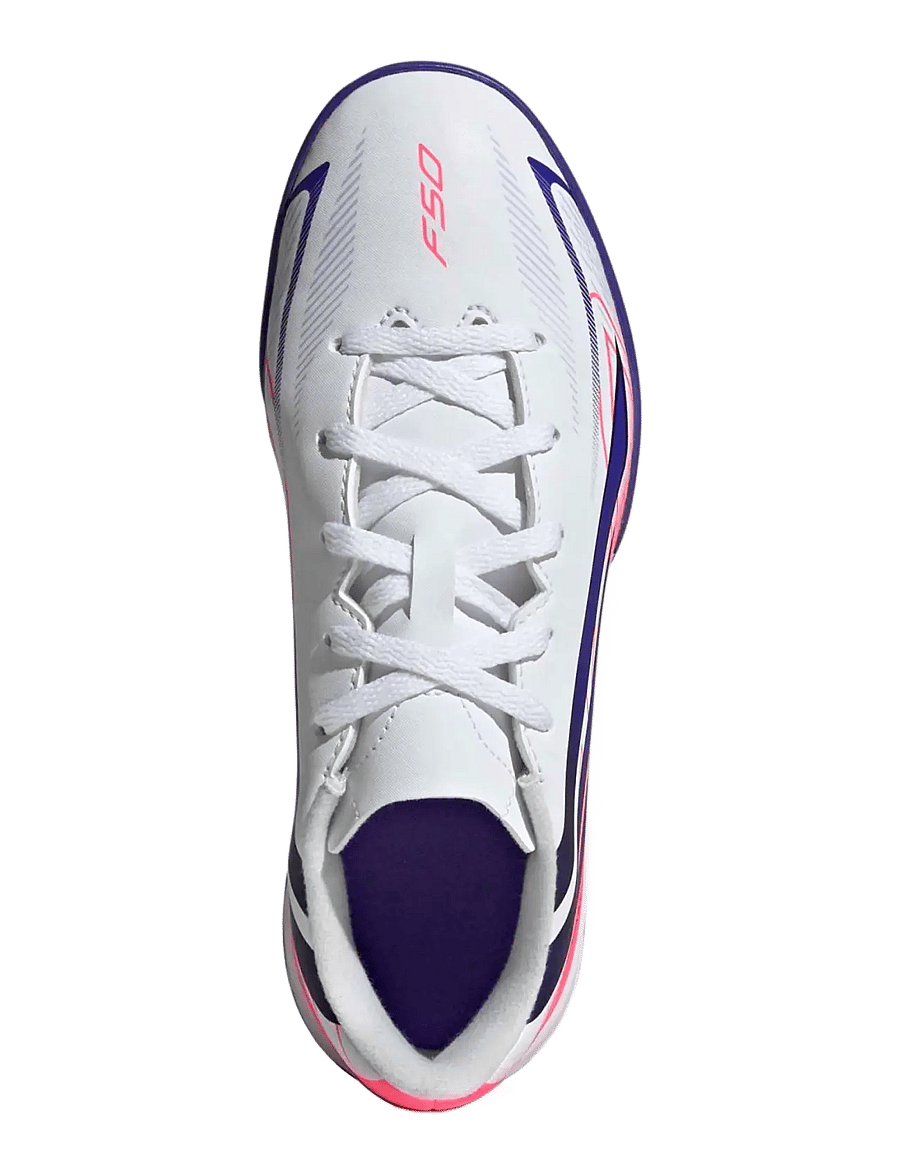 adidas Performance - F50 HYPERFAST CLUB TF J - fodboldstøvler - ftwwht/solpur/soltur - 3